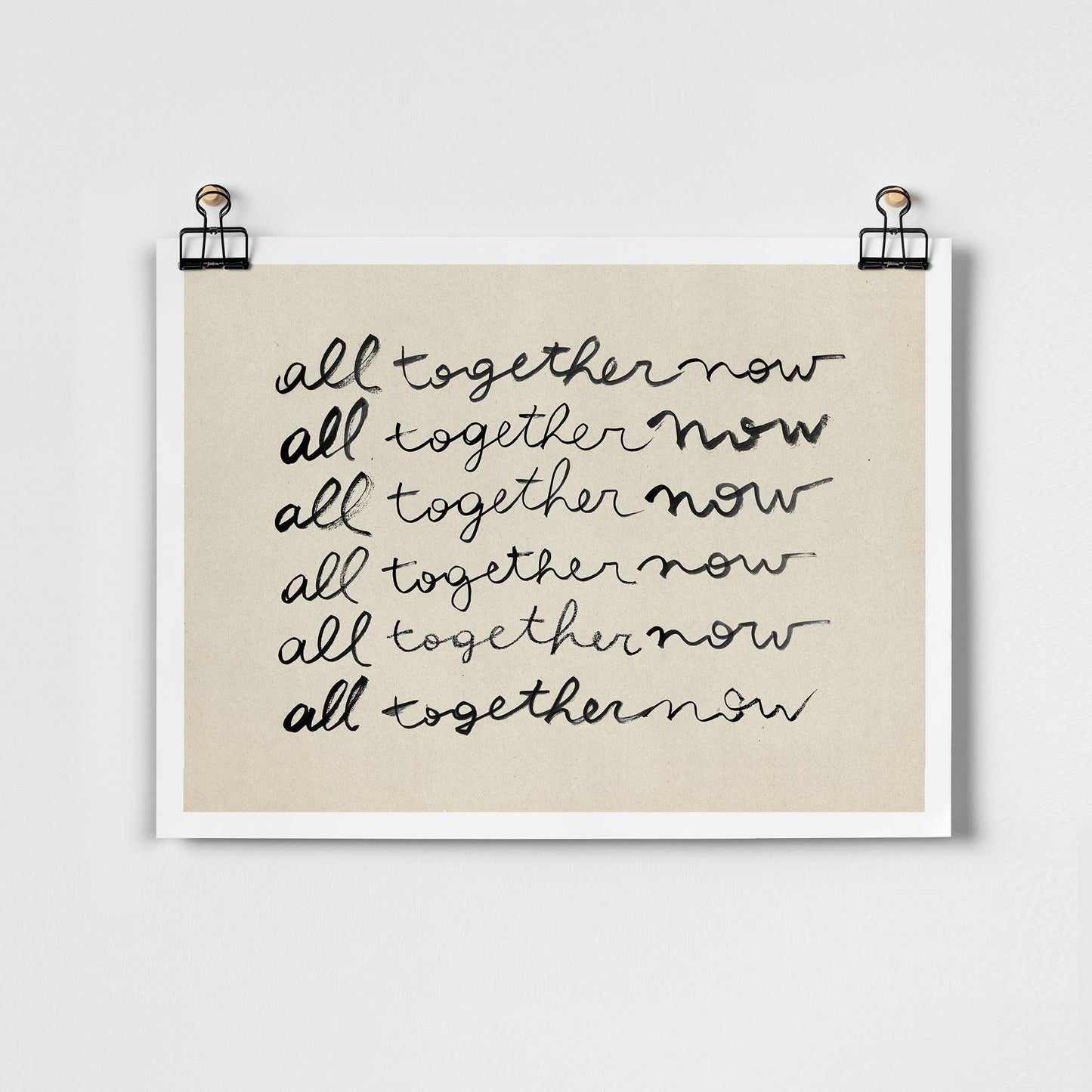 All Together Now Fine Art Print