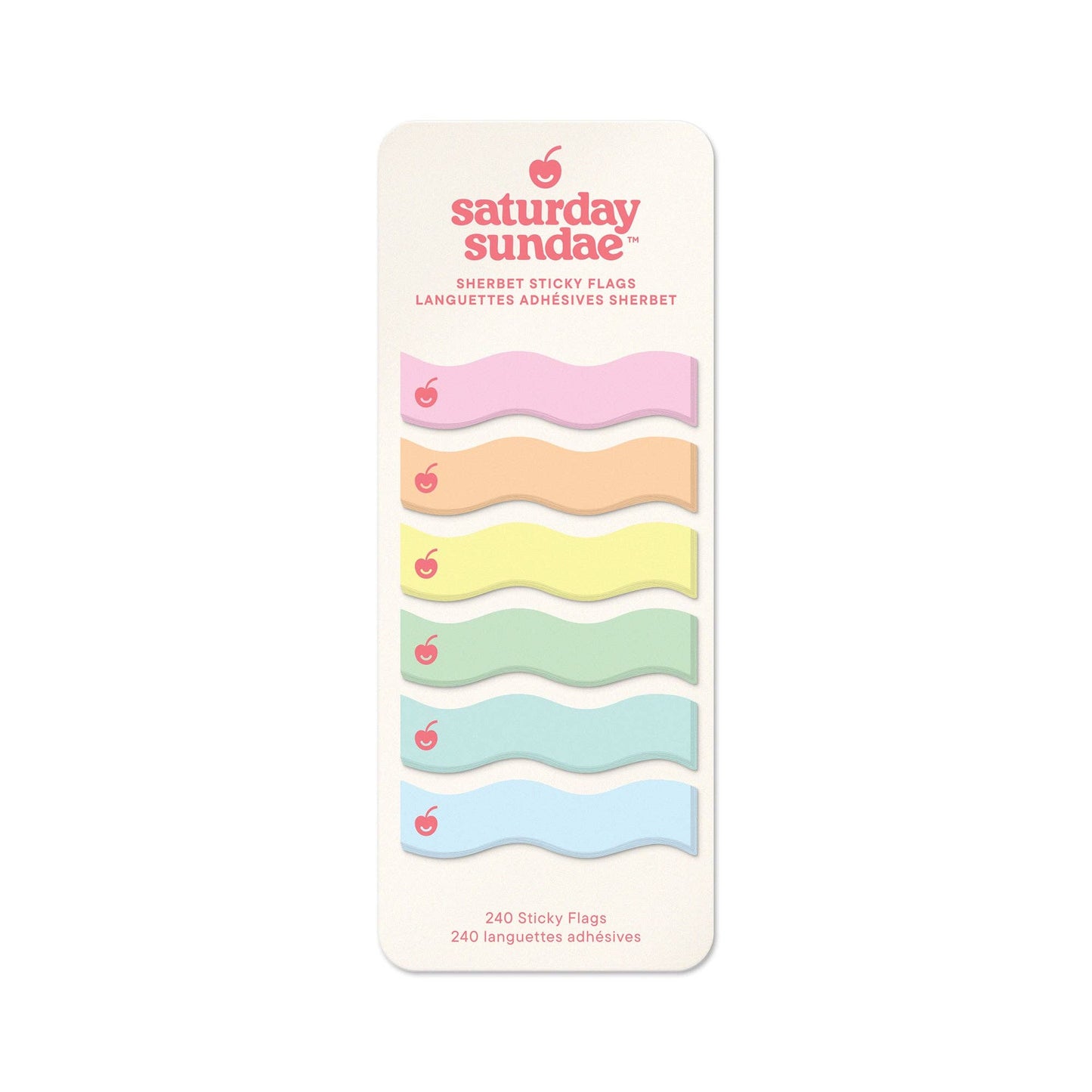 Saturday Sundae Cherry Ripple Sherbet Sticky Notes & Sticky Flags
