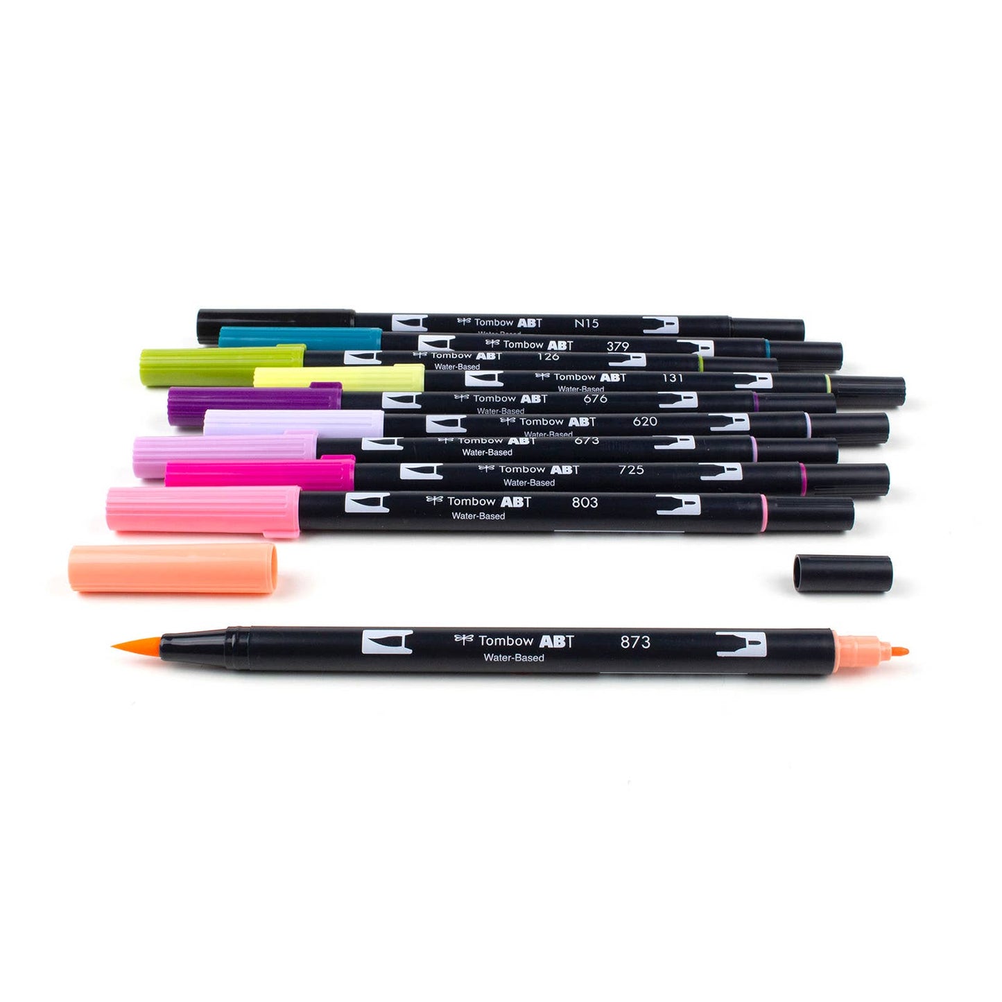 Dual Brush Pen Lettering Favorites (10-Pack + Free Fudenosuke pen)