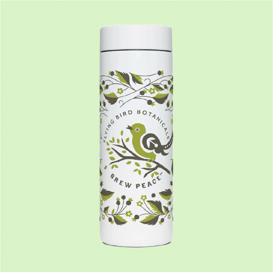 Flying Bird Botanicals Stainless Steel Insulated Tumbler - 16oz