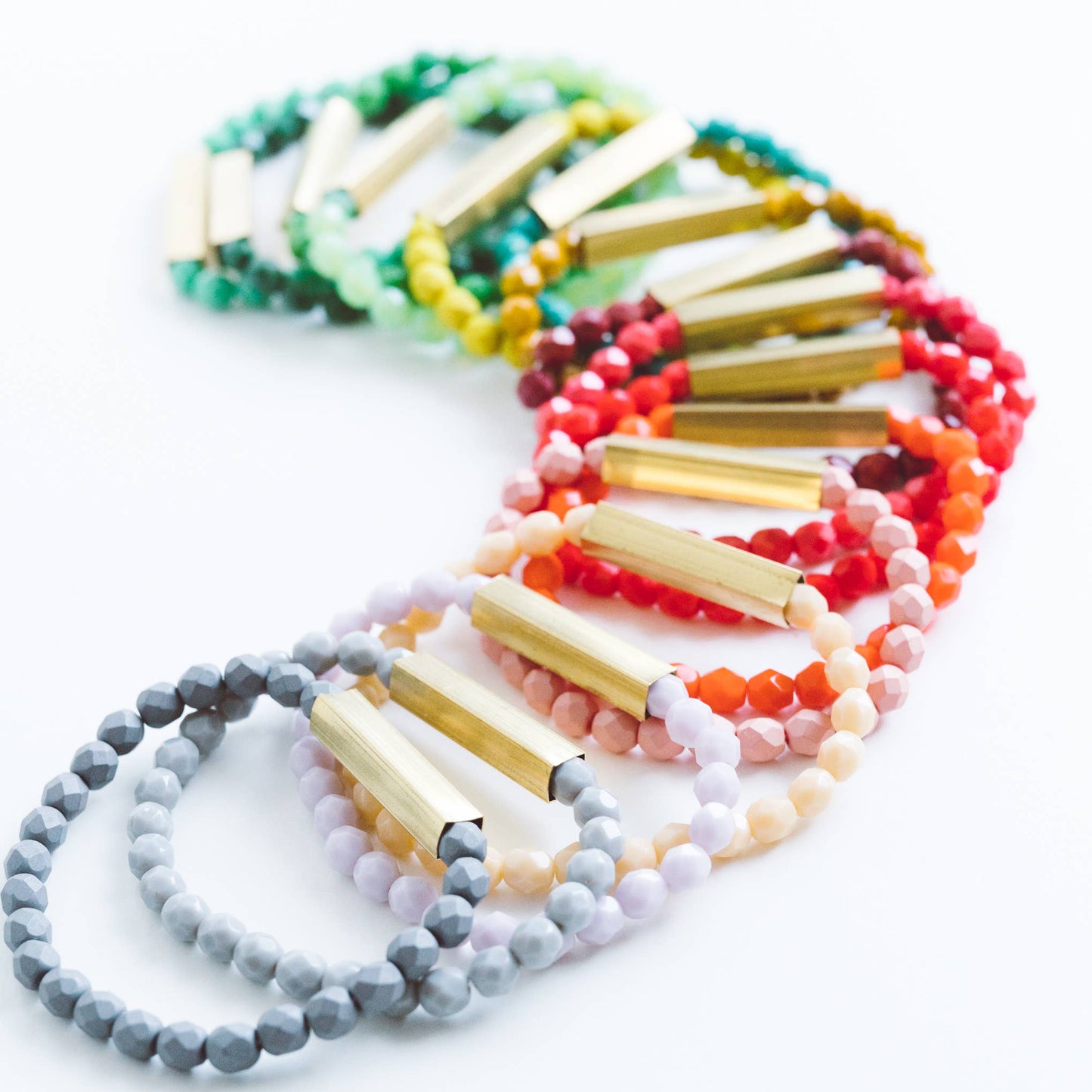 Colorful Happy Bead Bracelets