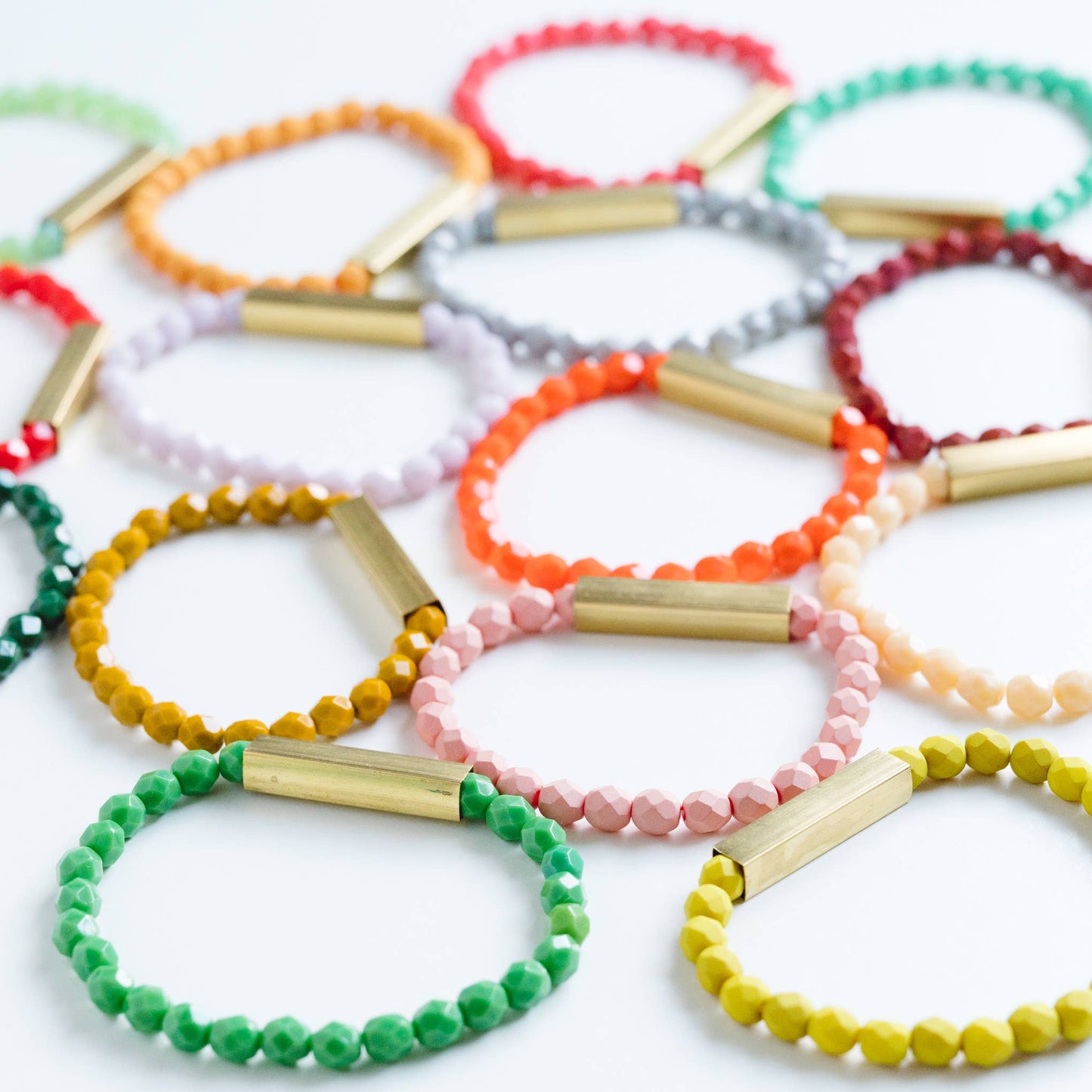 Colorful Happy Bead Bracelets
