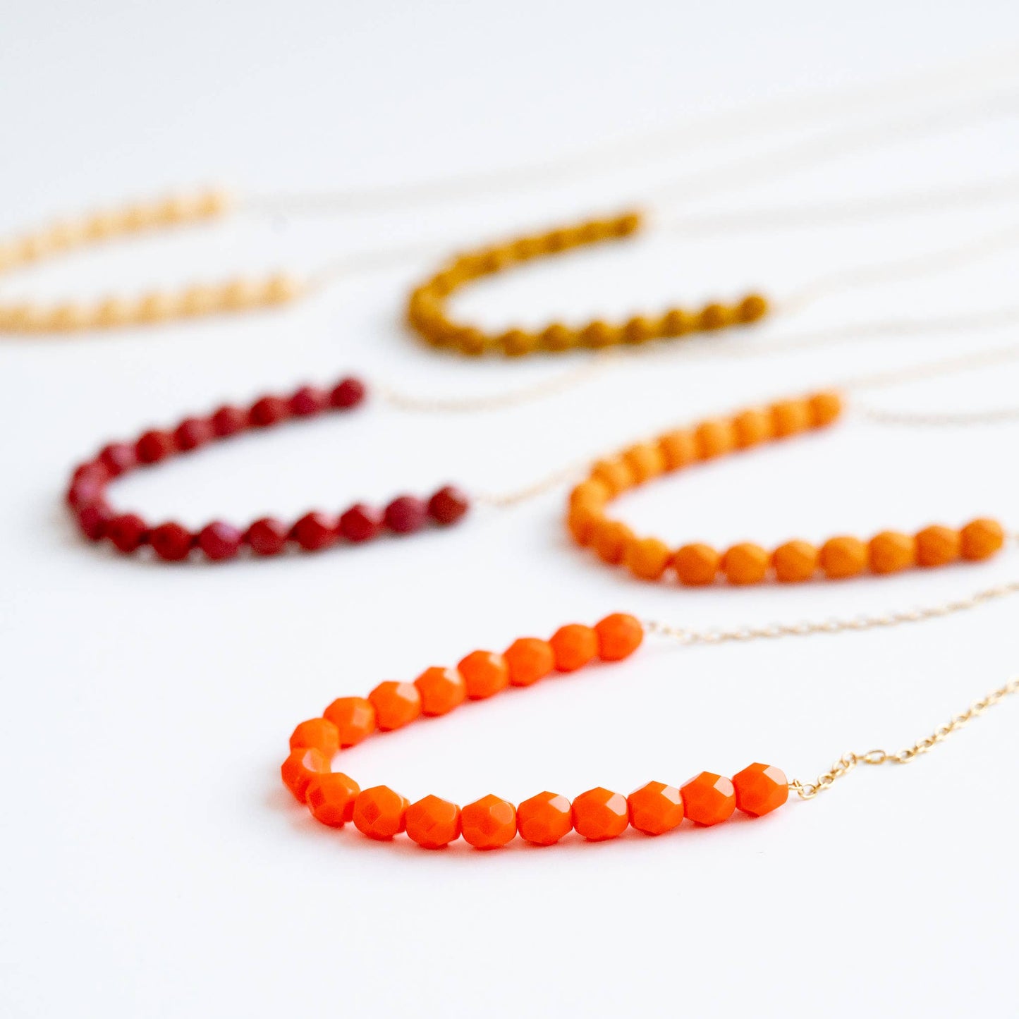 Colorful Glass Bead Necklace