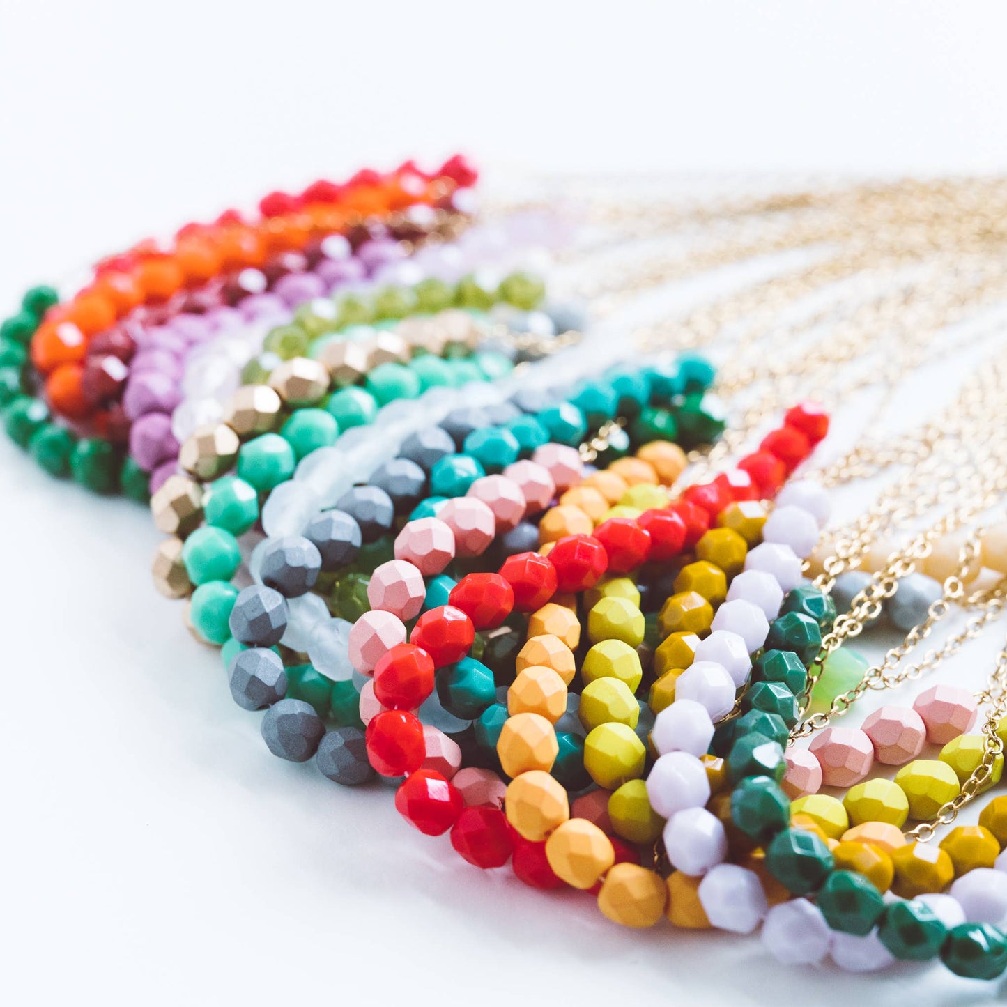Colorful Glass Bead Necklace