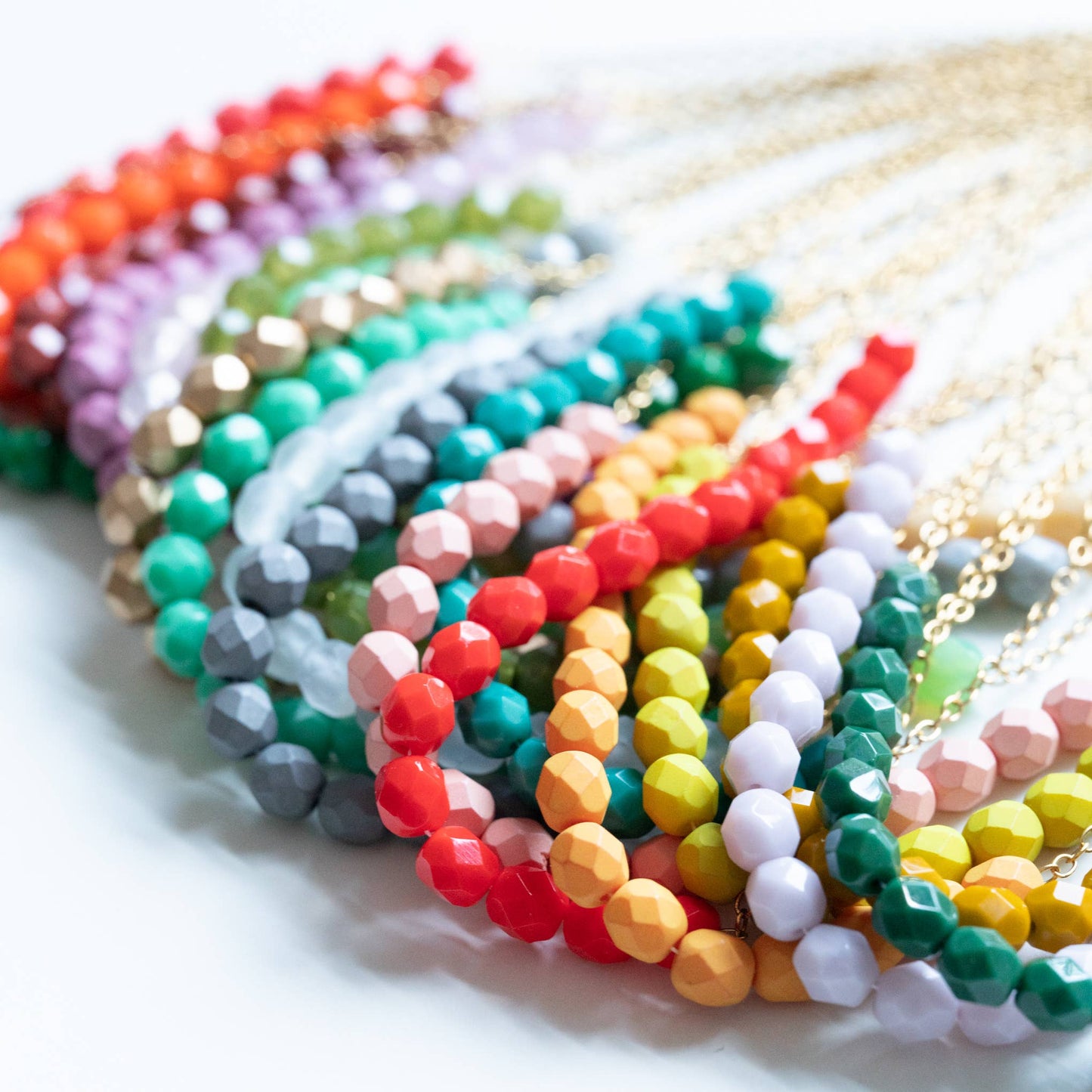 Colorful Glass Bead Necklace