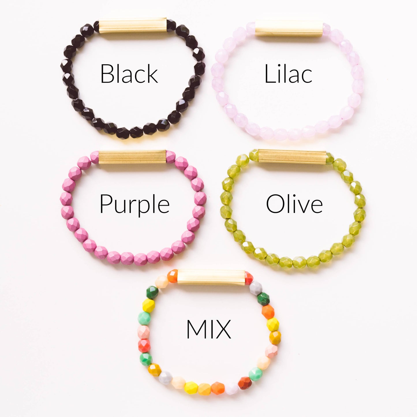 Colorful Happy Bead Bracelets