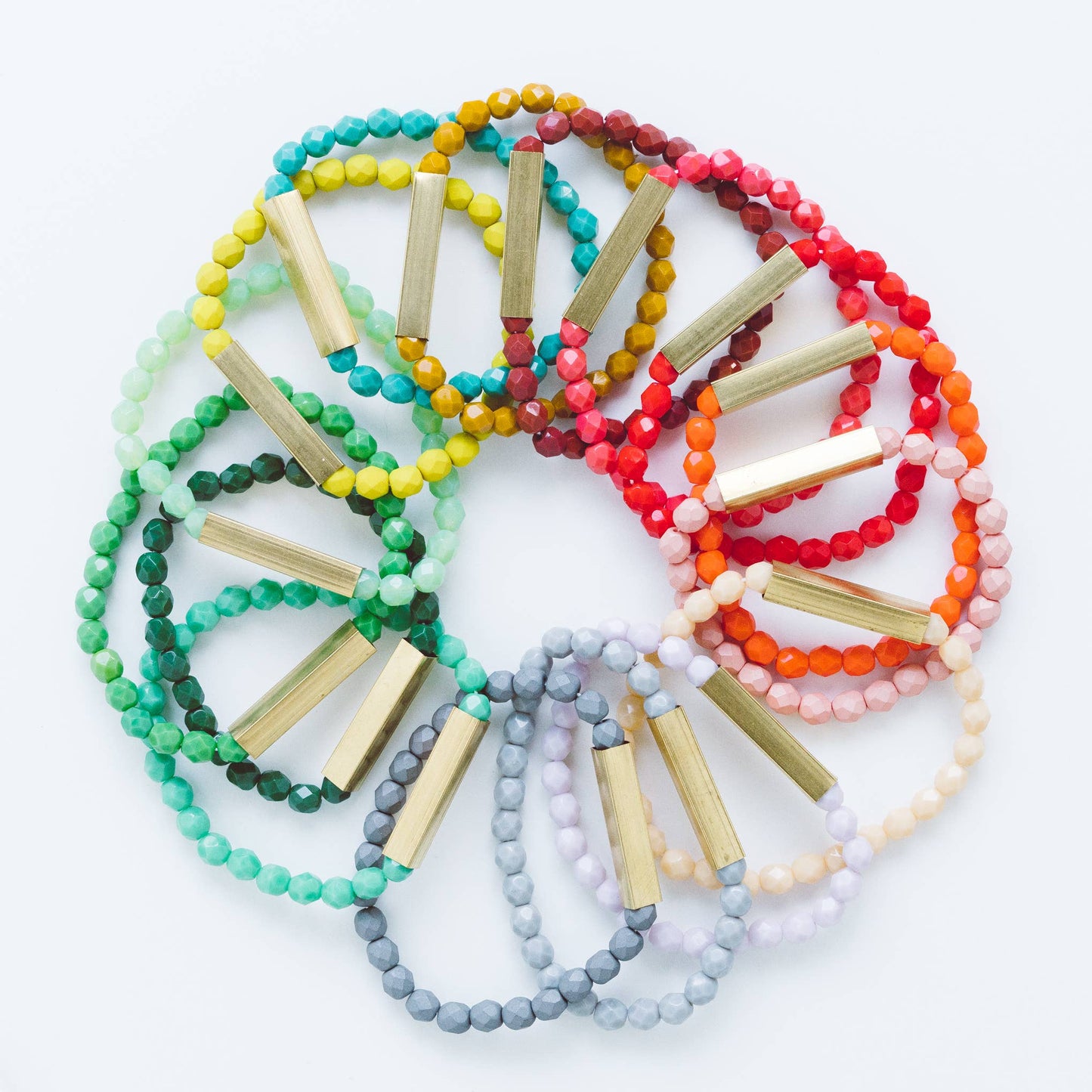 Colorful Happy Bead Bracelets
