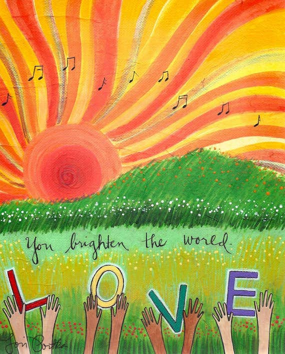 You Brighten the World Card