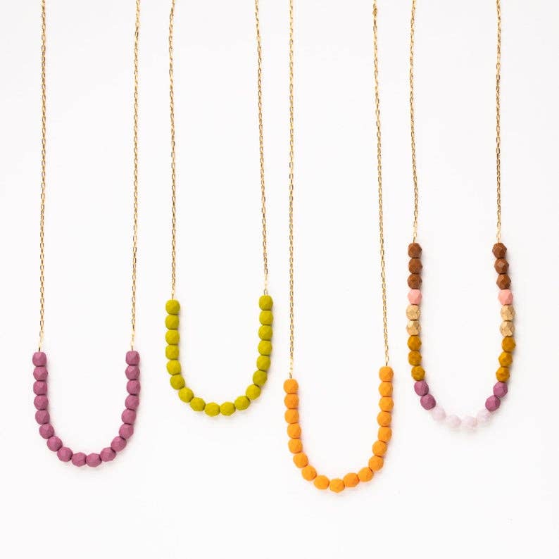 Colorful Glass Bead Necklace