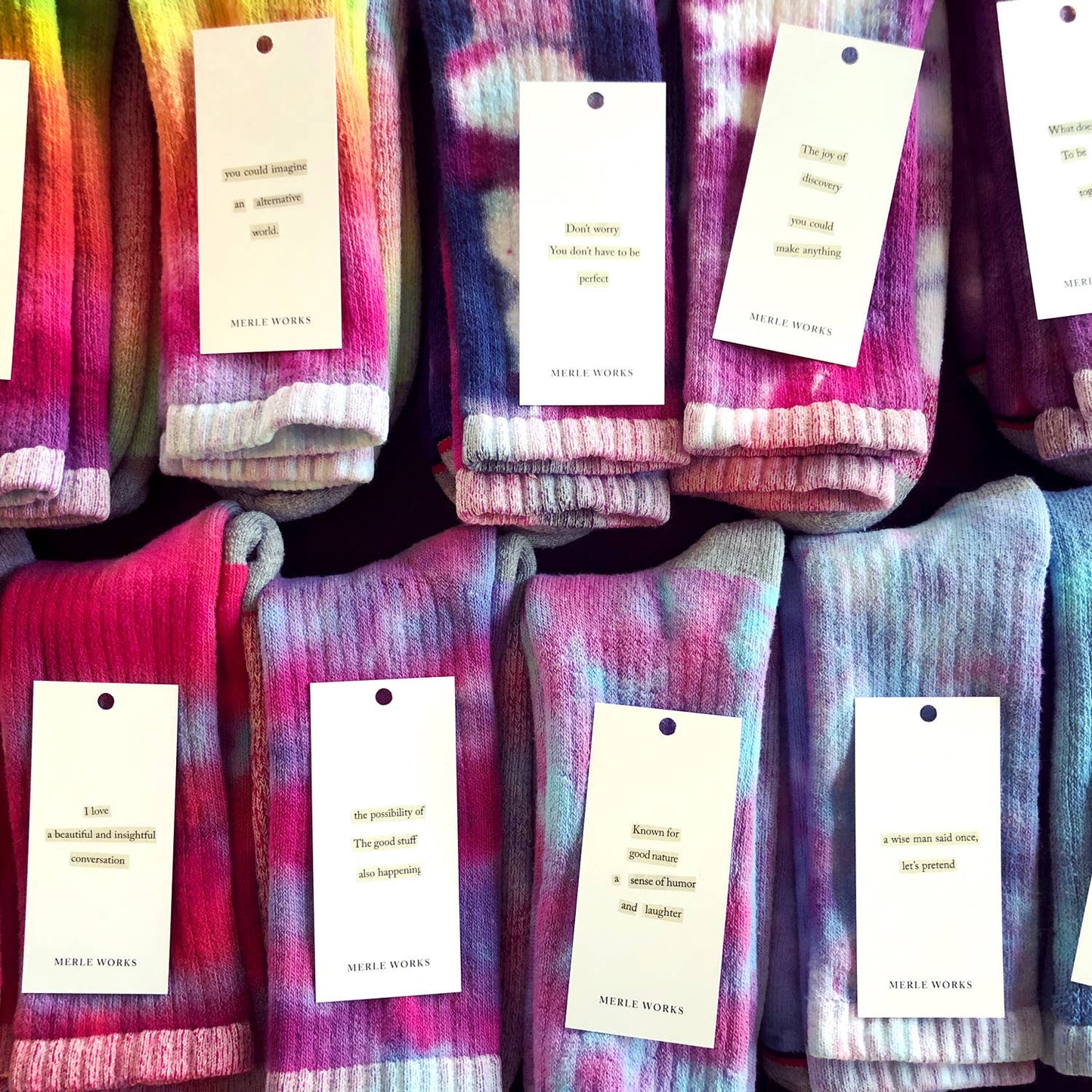 Rainbow Hand-dyed XL Sock