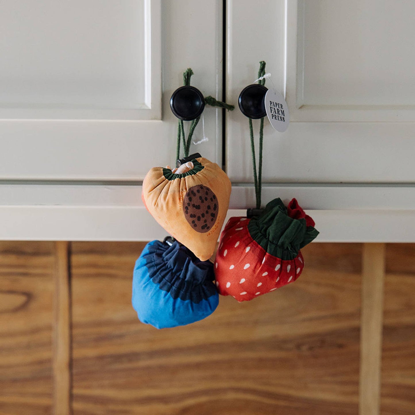 Peach Foldable Market Tote Bag