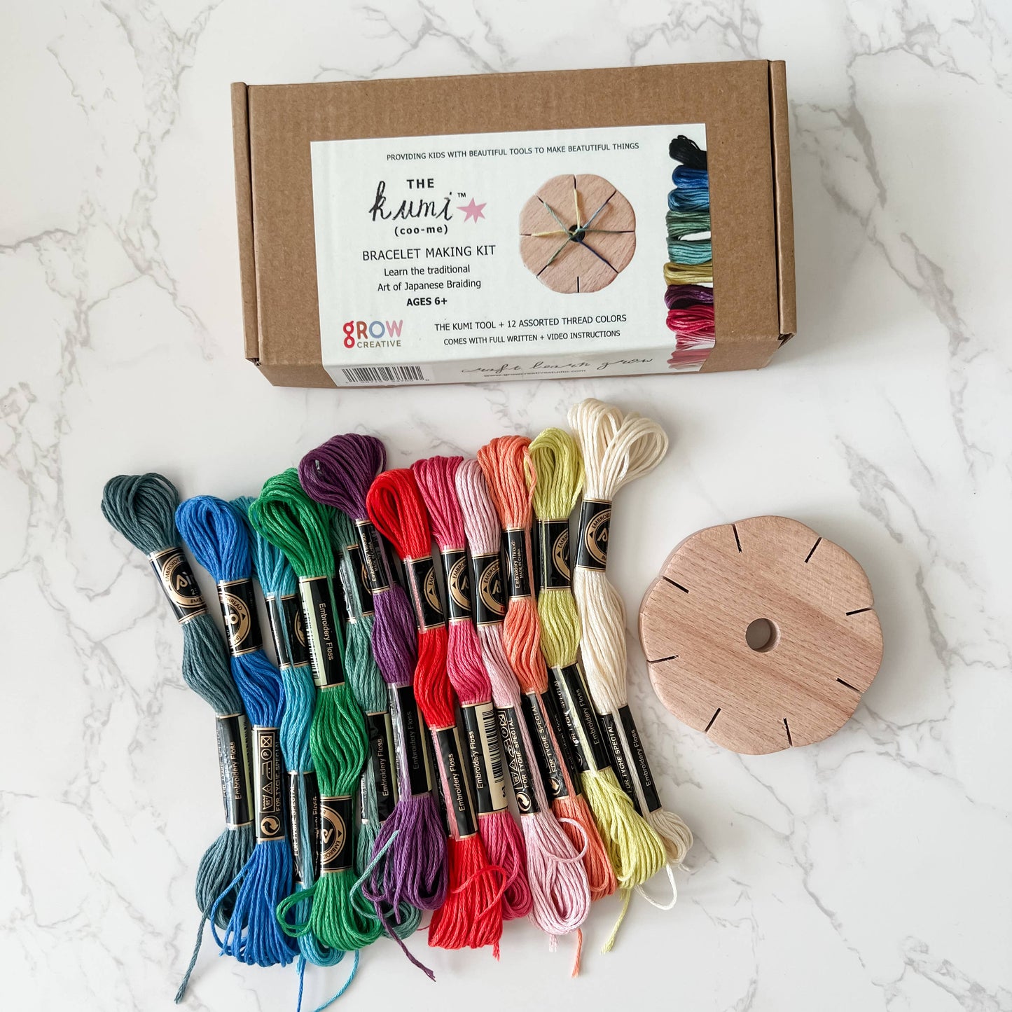 The Kumi Wheel : A Kumihimo Bracelet Making Kit