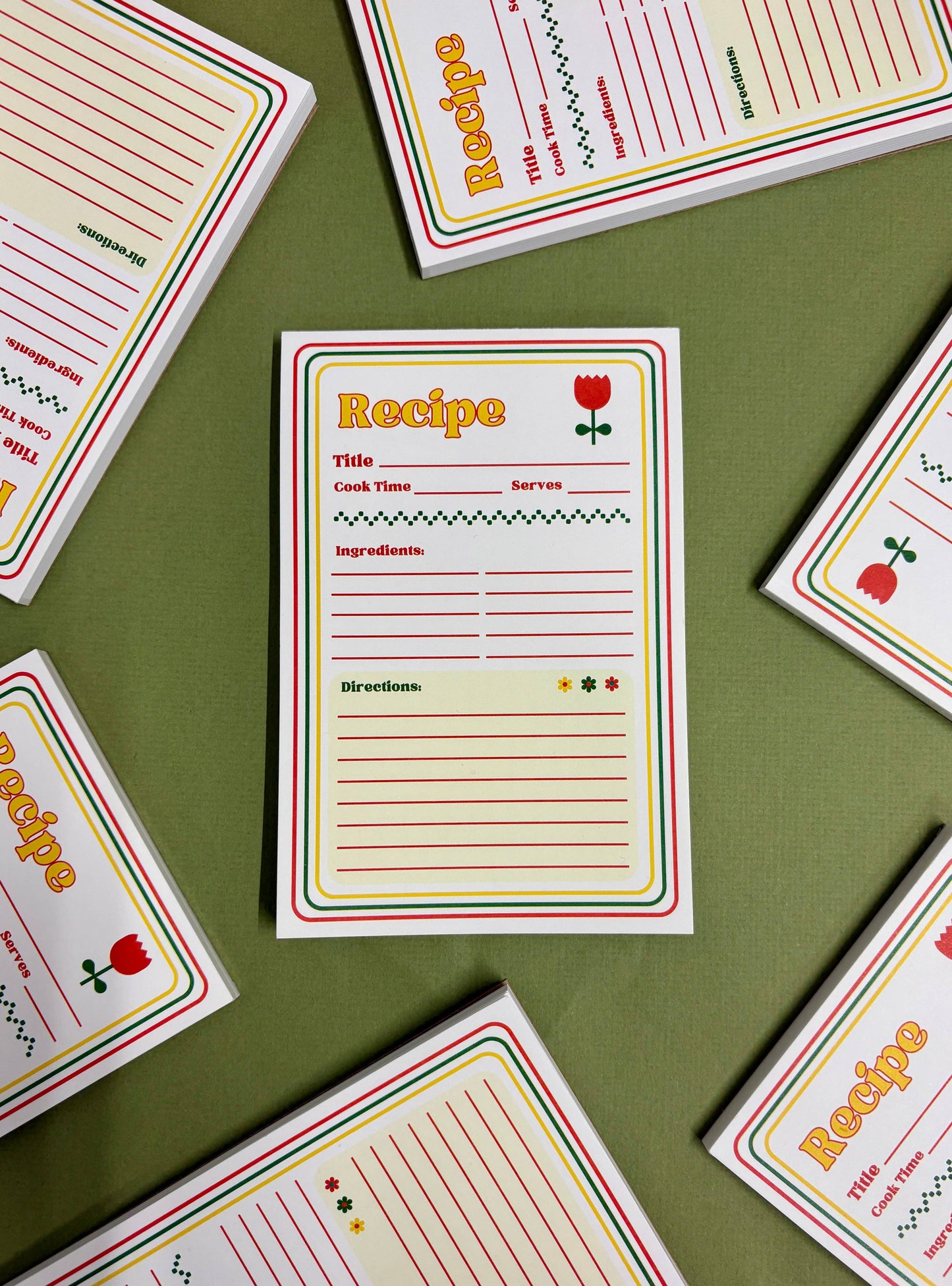 70s Inspired Recipe Notepad