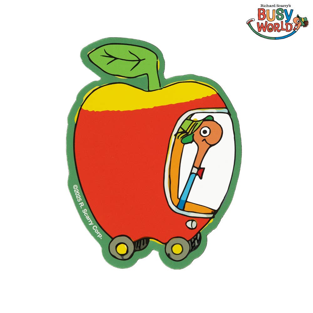 3P4 x Richard Scarry® - Apple Car sticker