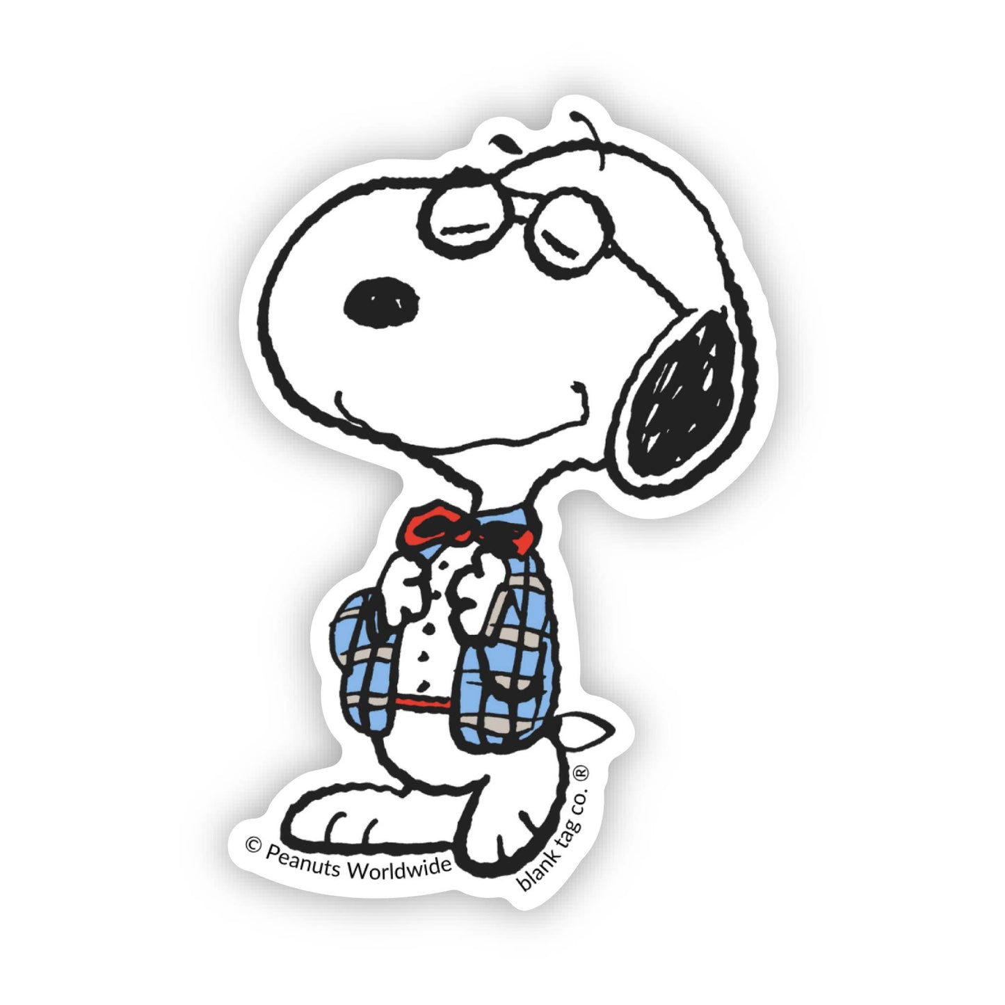 Peanuts® Waterproof Sticker - Joe Preppy