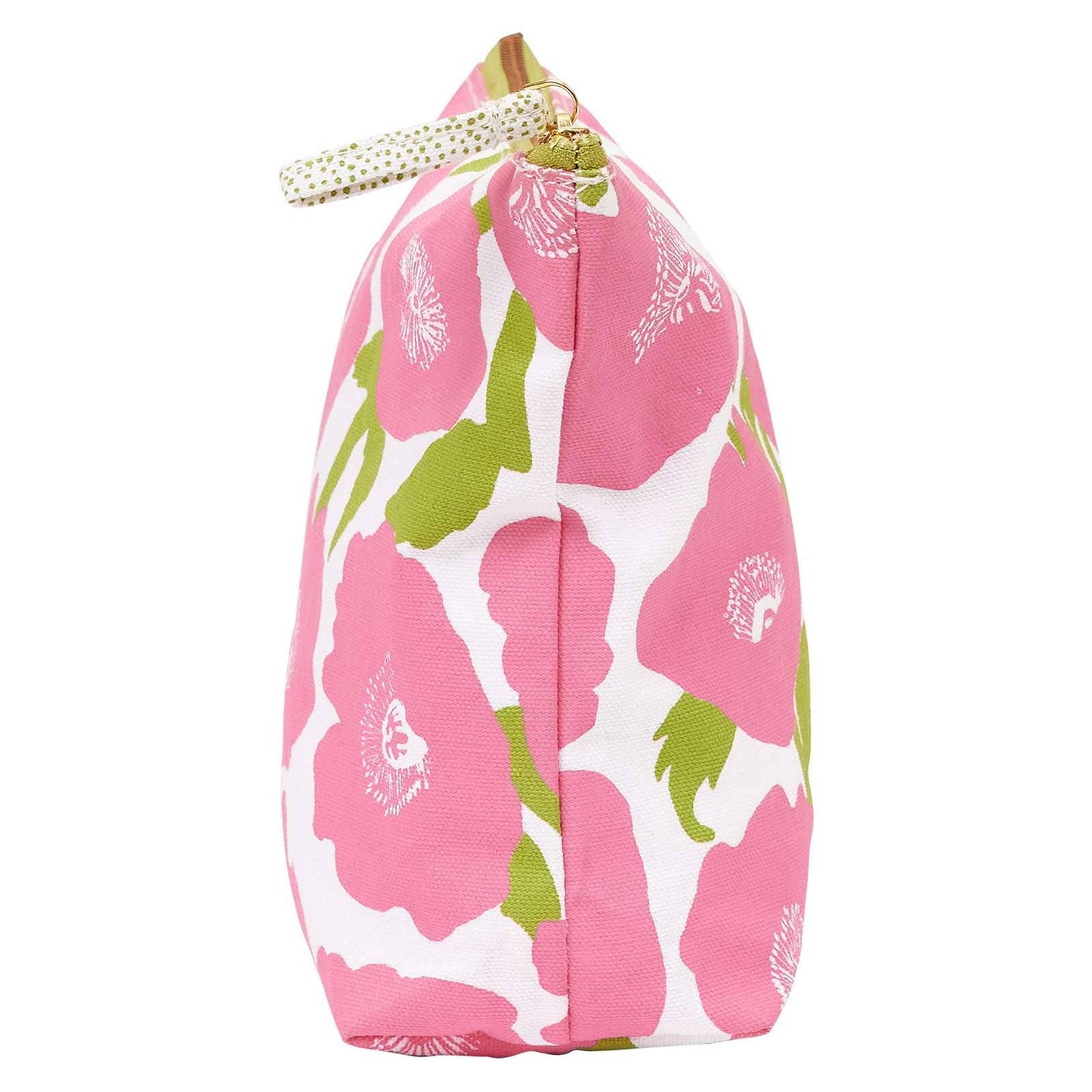 Pink poppies pouch