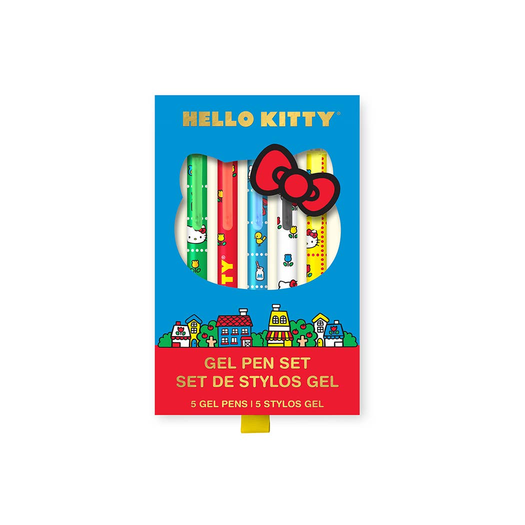 Retro Hello Kitty Soft-Touch Gel Pen Set