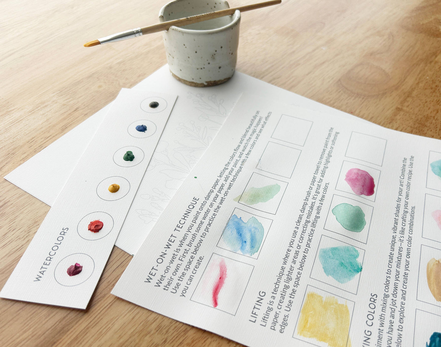 All-In-One Watercolor Kit: Mushroom Family
