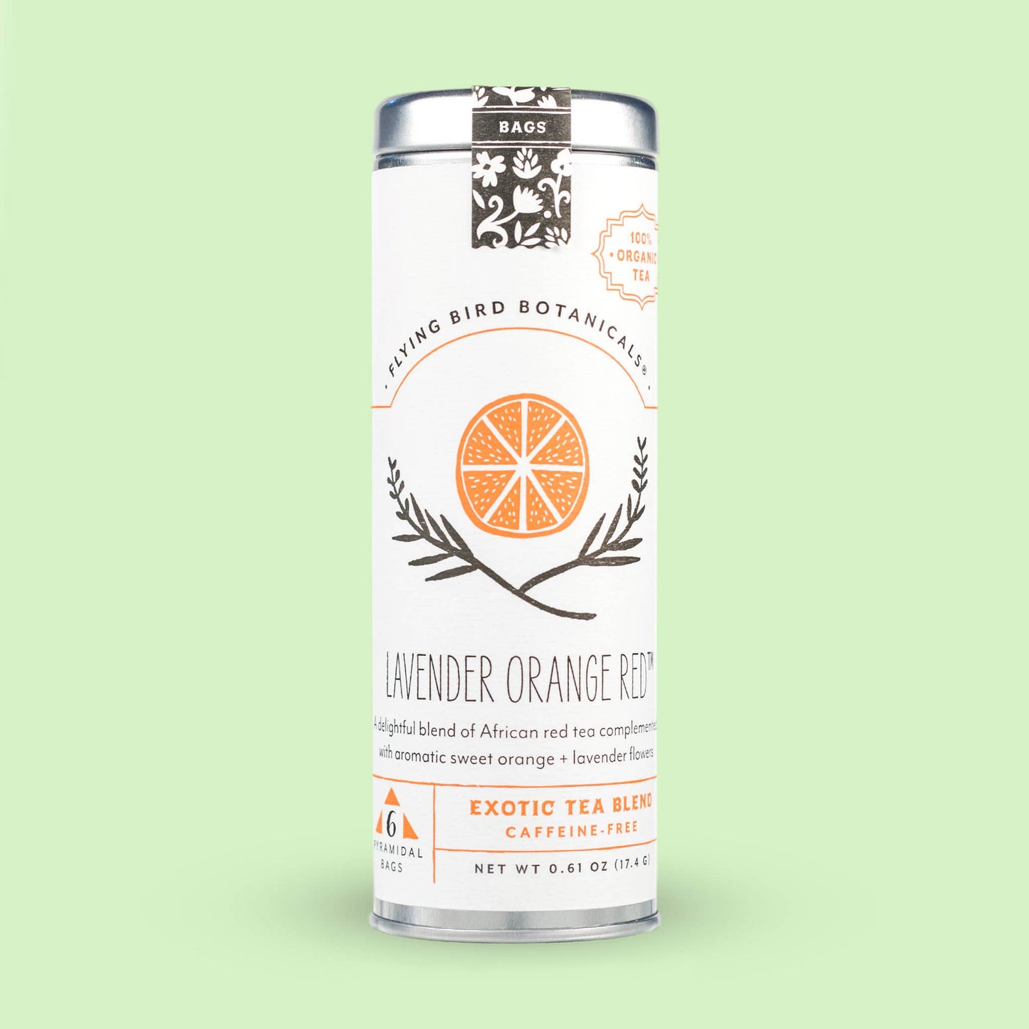 Lavender Orange Red Tea by Flying Bird Botanicals