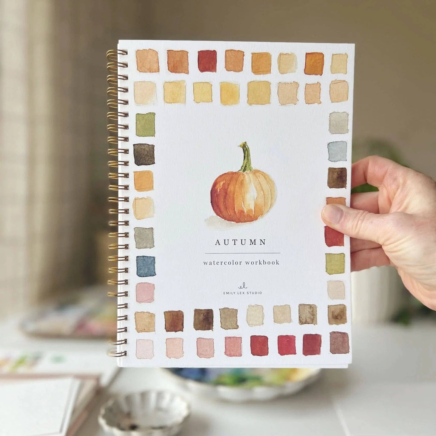 autumn watercolor workbook by emily lex