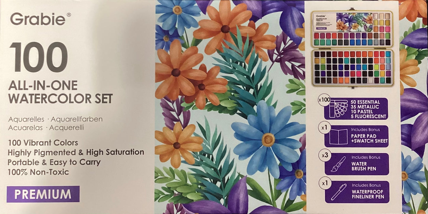 All-in-one Watercolor Set of 100