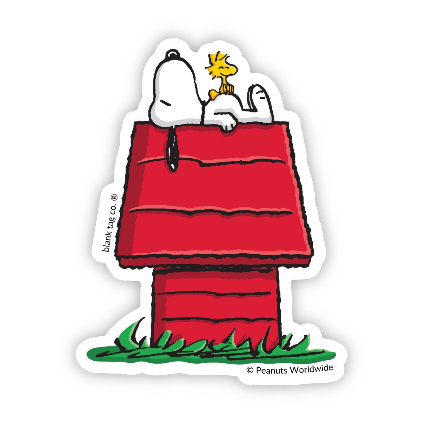 Peanuts® Waterproof Sticker - Snoopy and Woodstock