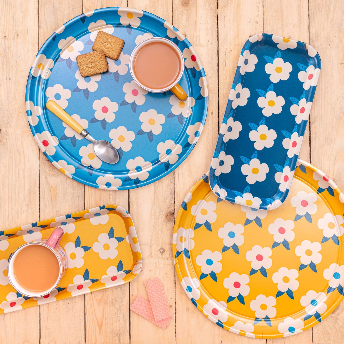 Enamelhappy Floral Melamine Tray