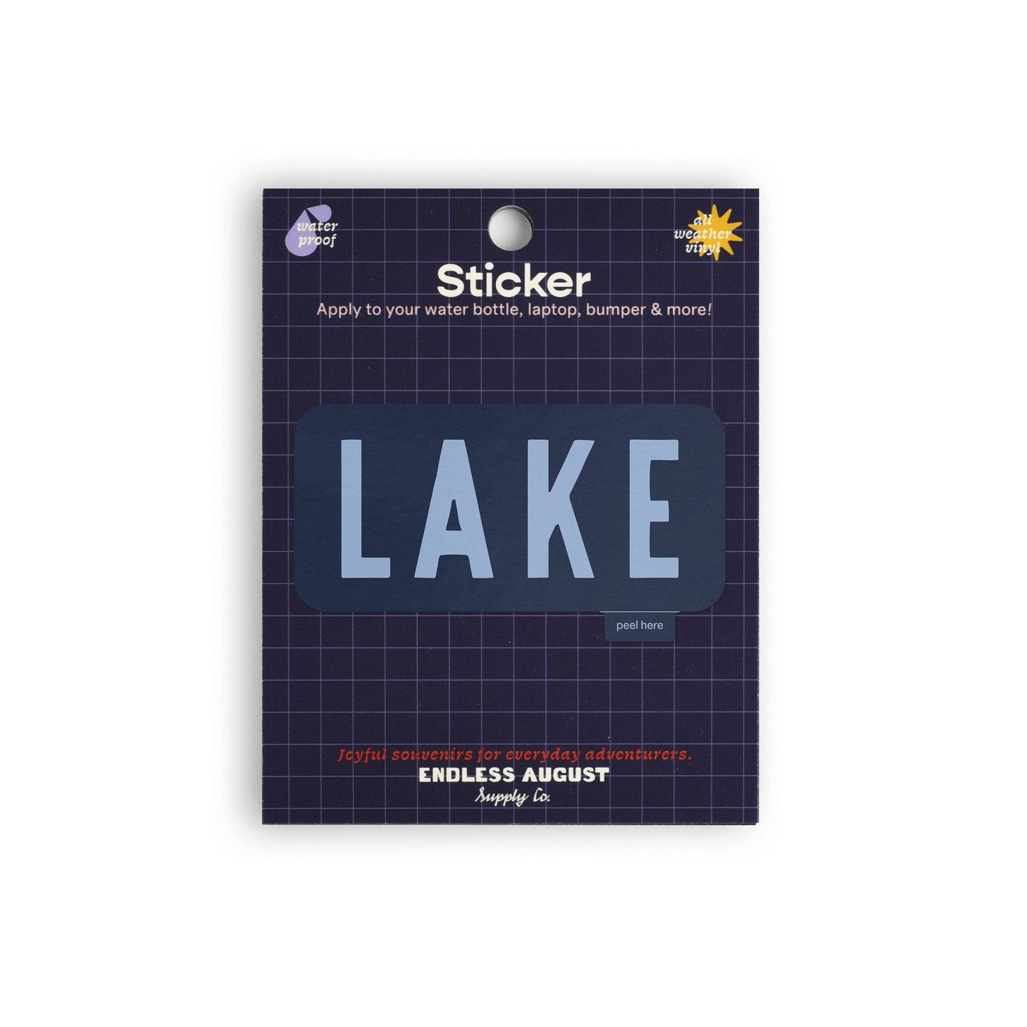 Lake Vinyl Sticker