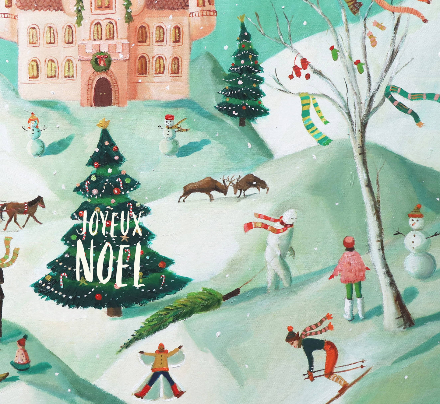 Joyeux Noel Holiday Card - Box Set of 8