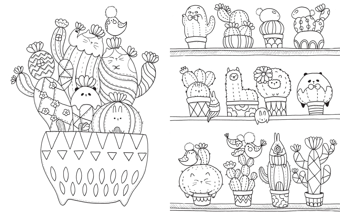 A Million Cute Animals Coloring Book