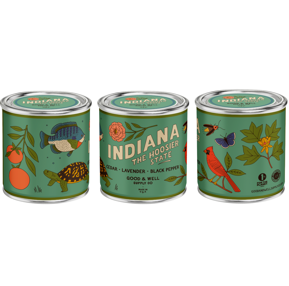 Indiana State Soy Candle