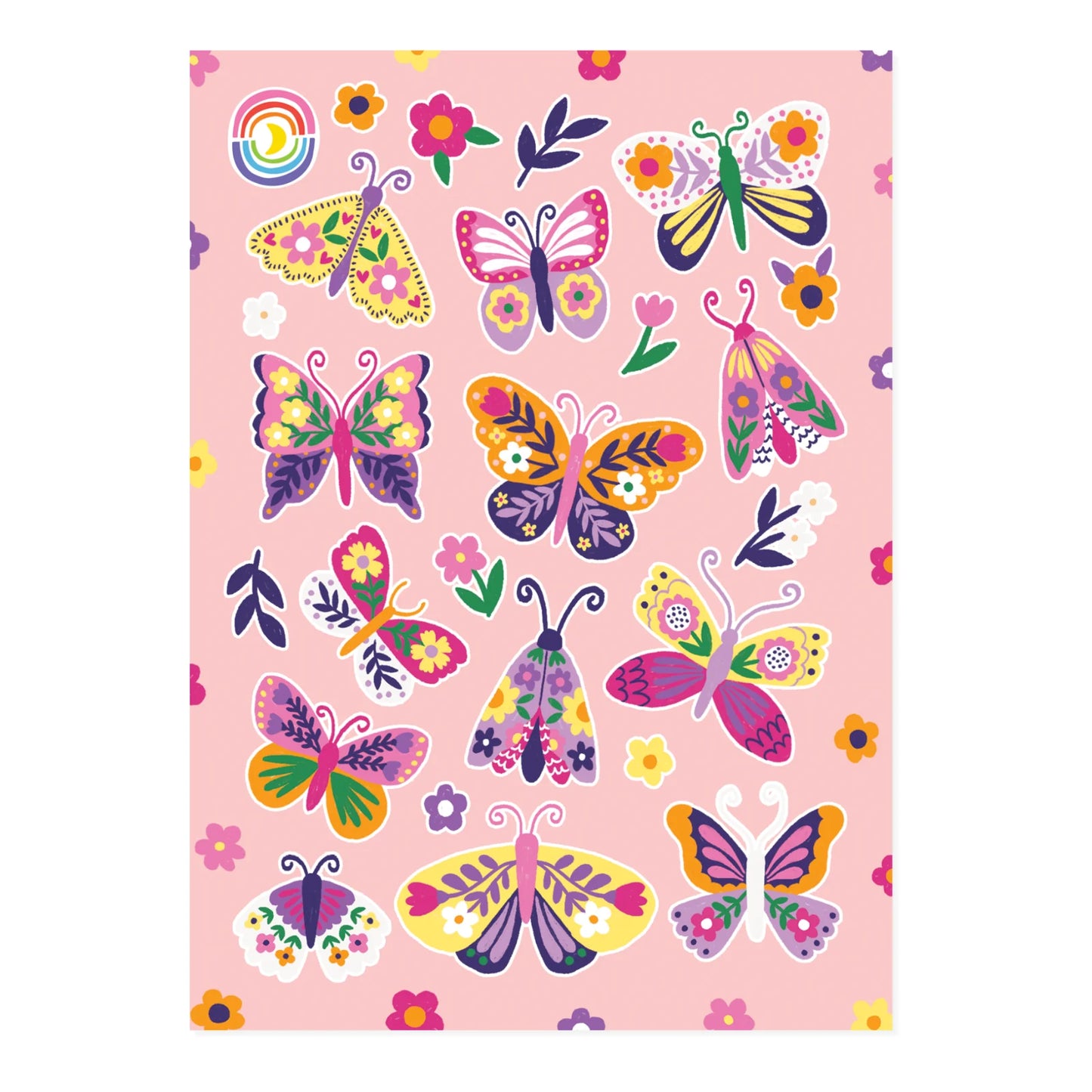 Meadow Butterflies Glossy Sticker Sheet
