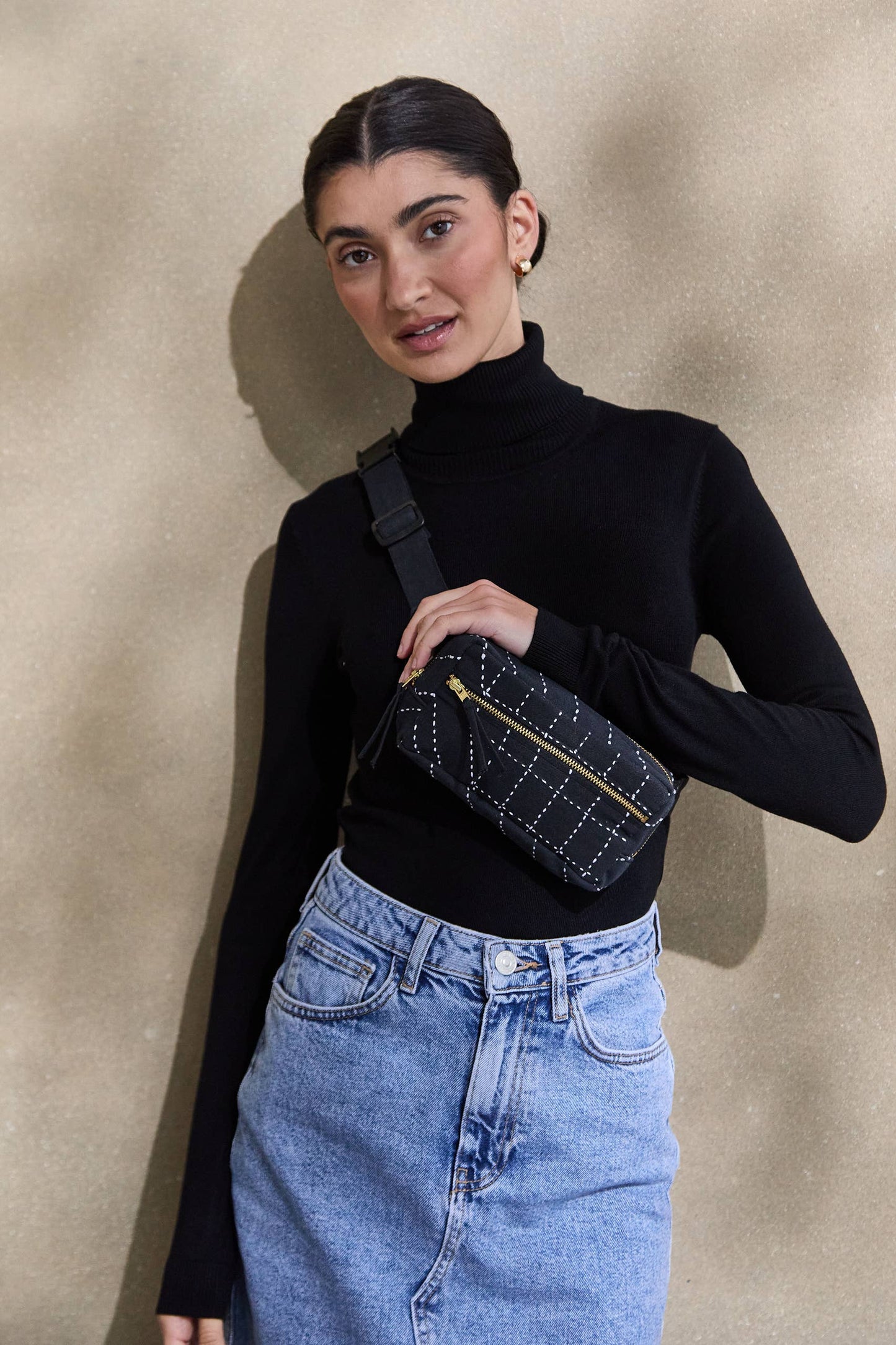 Kantha Crossbody Belt Bag