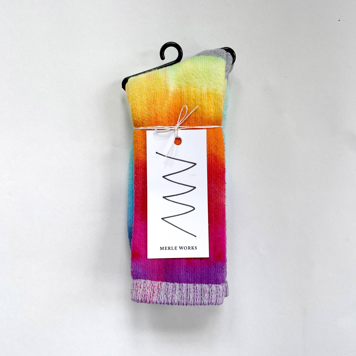Rainbow Hand-dyed XL Sock