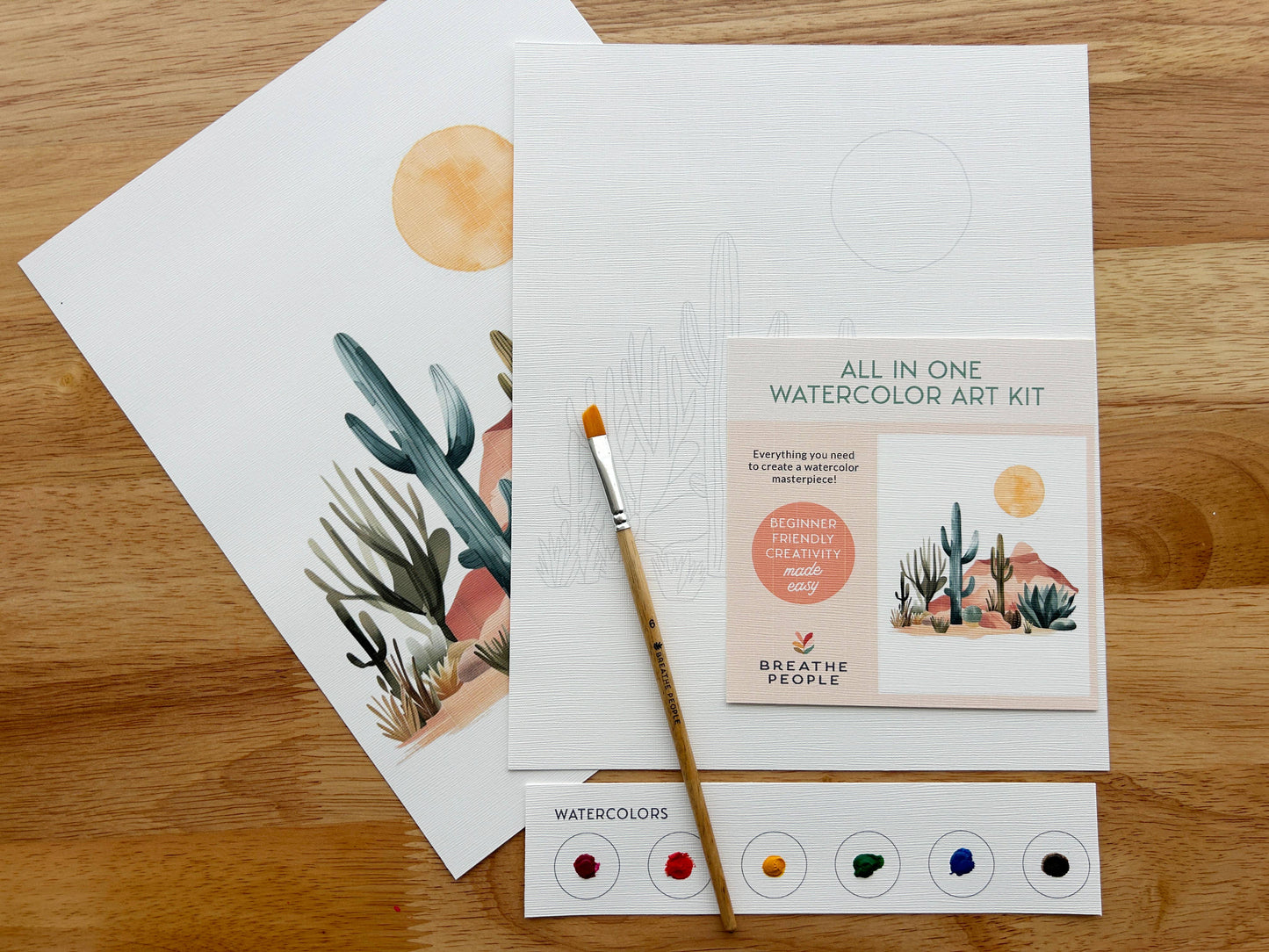 All-In-One Beginner Watercolor Kit: Desert Landscape
