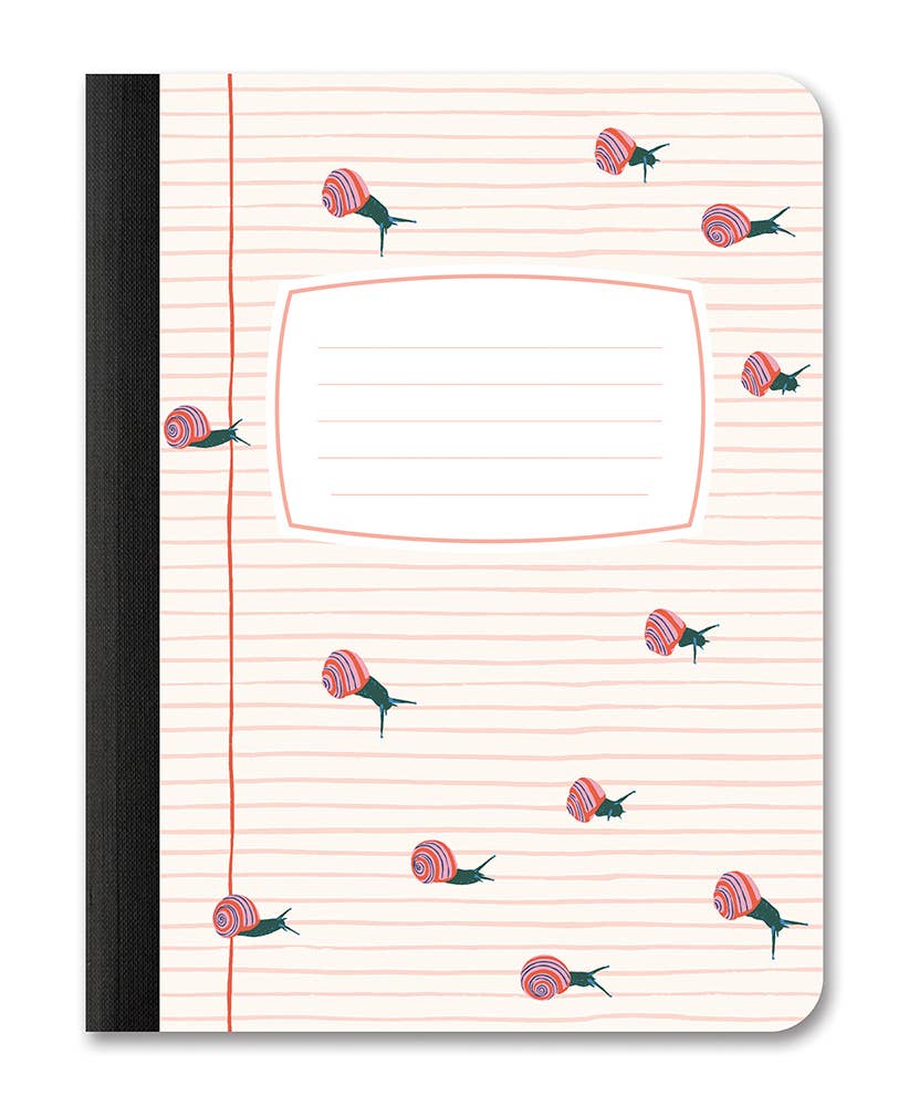 Racing Snails & Stitched Tropicals Composition Book Duo
