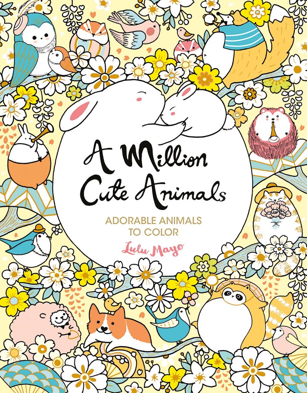A Million Cute Animals Coloring Book