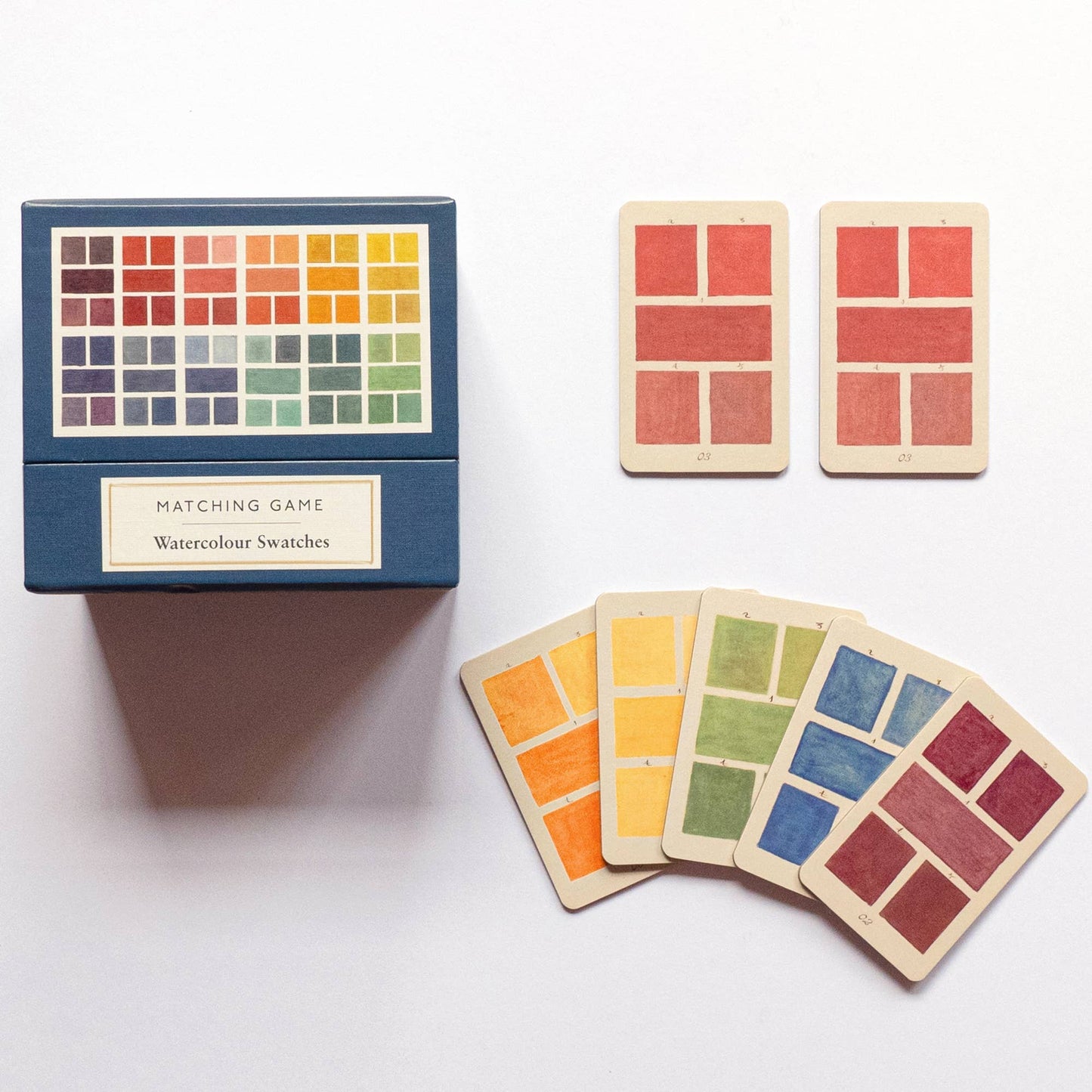 Watercolor Swatches Matching Game from Roomytown