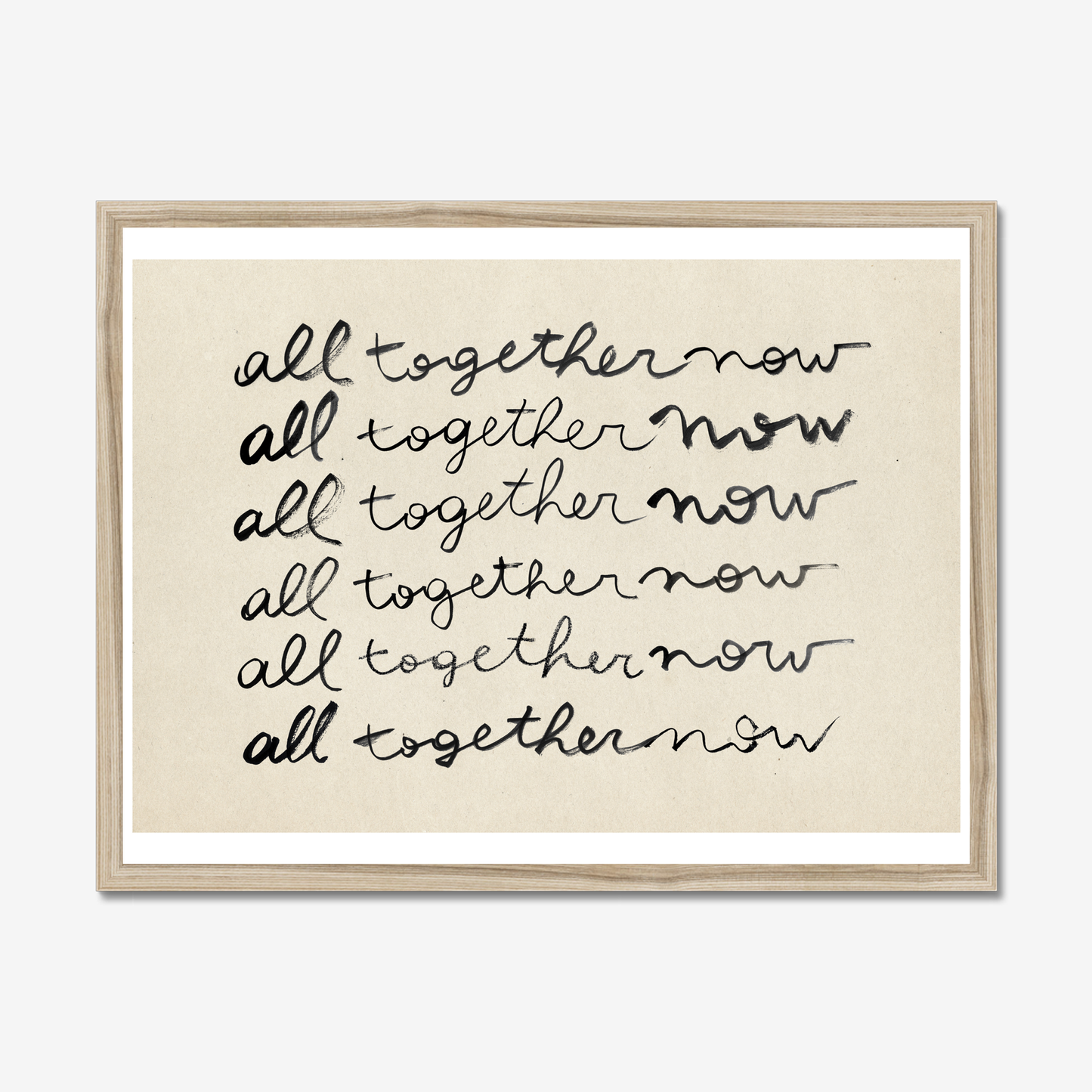 All Together Now Fine Art Print