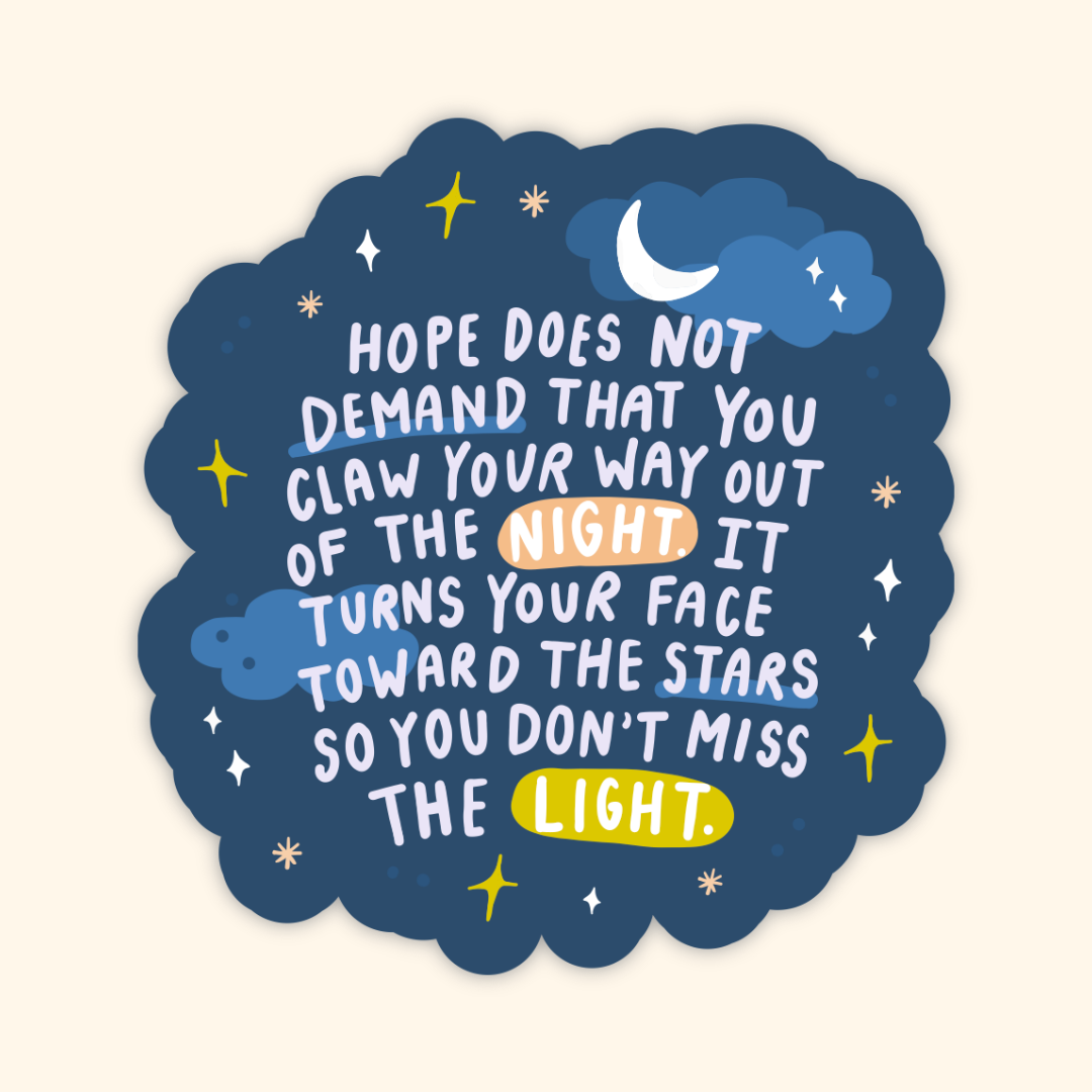 Hope Faces the Stars Sticker