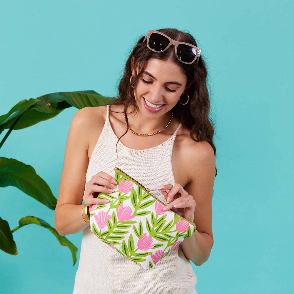 Pink delight tulip pouch