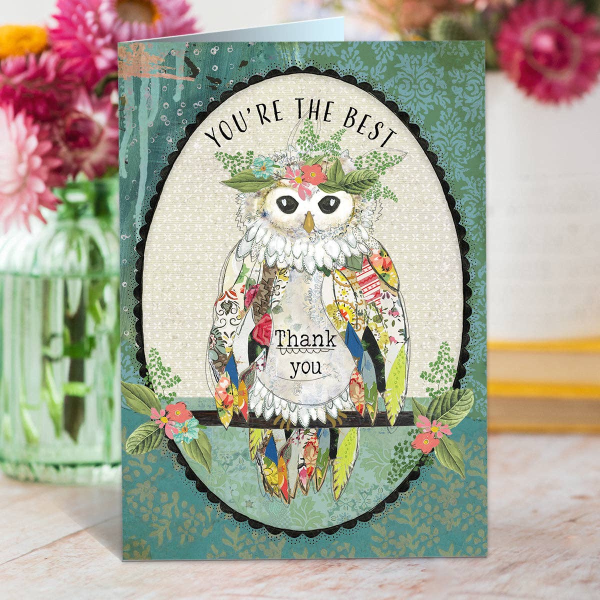 You're The Best Thank You Card by Kelly Rae Roberts