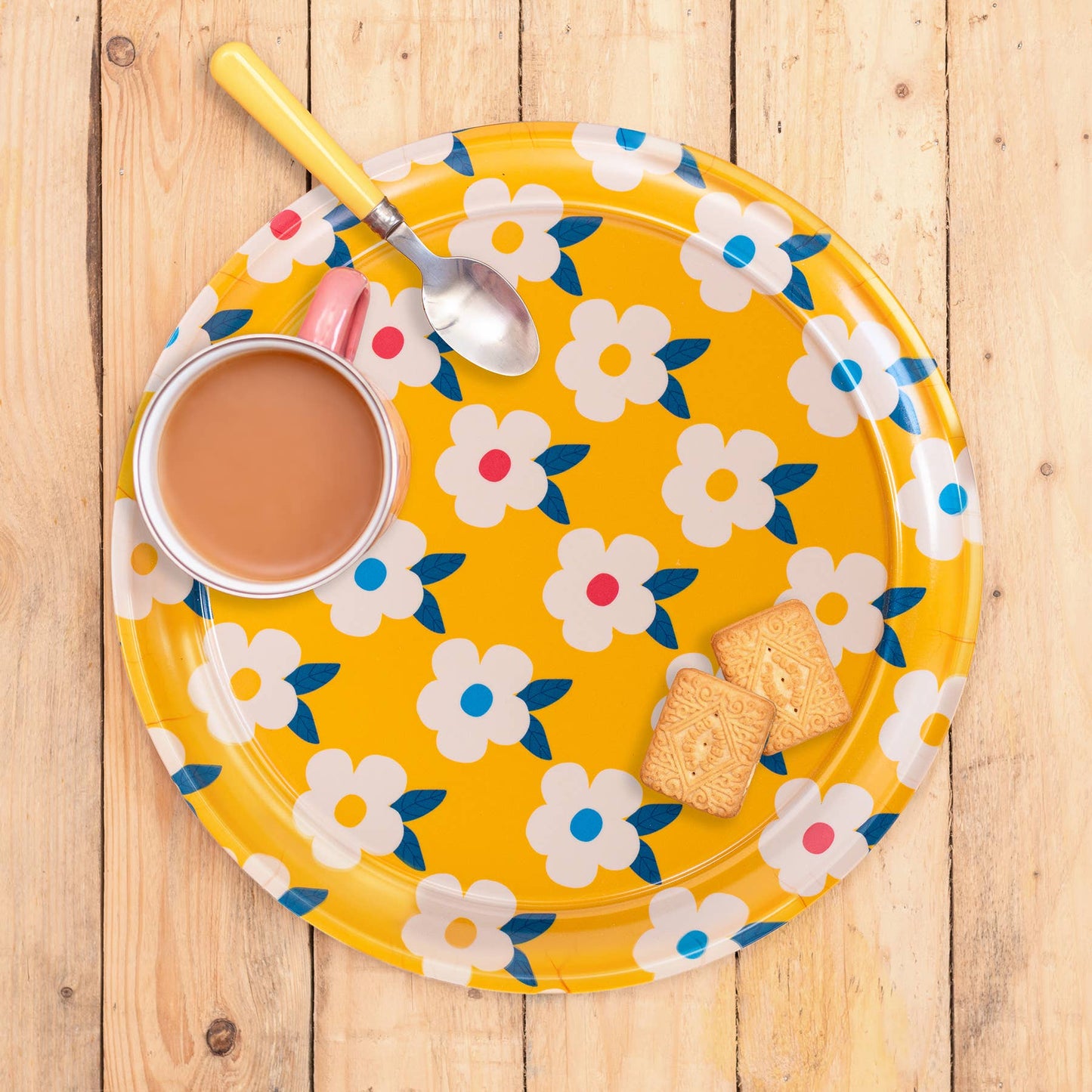 Enamelhappy Floral Melamine Tray