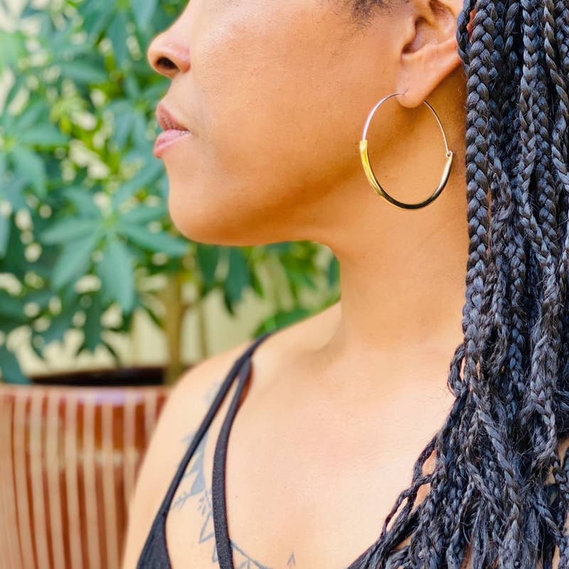 Tube Hoops :: Minds Eye Design (large earrings)