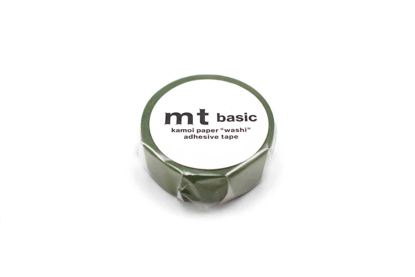 Matte Olive Green Solid Washi Tape