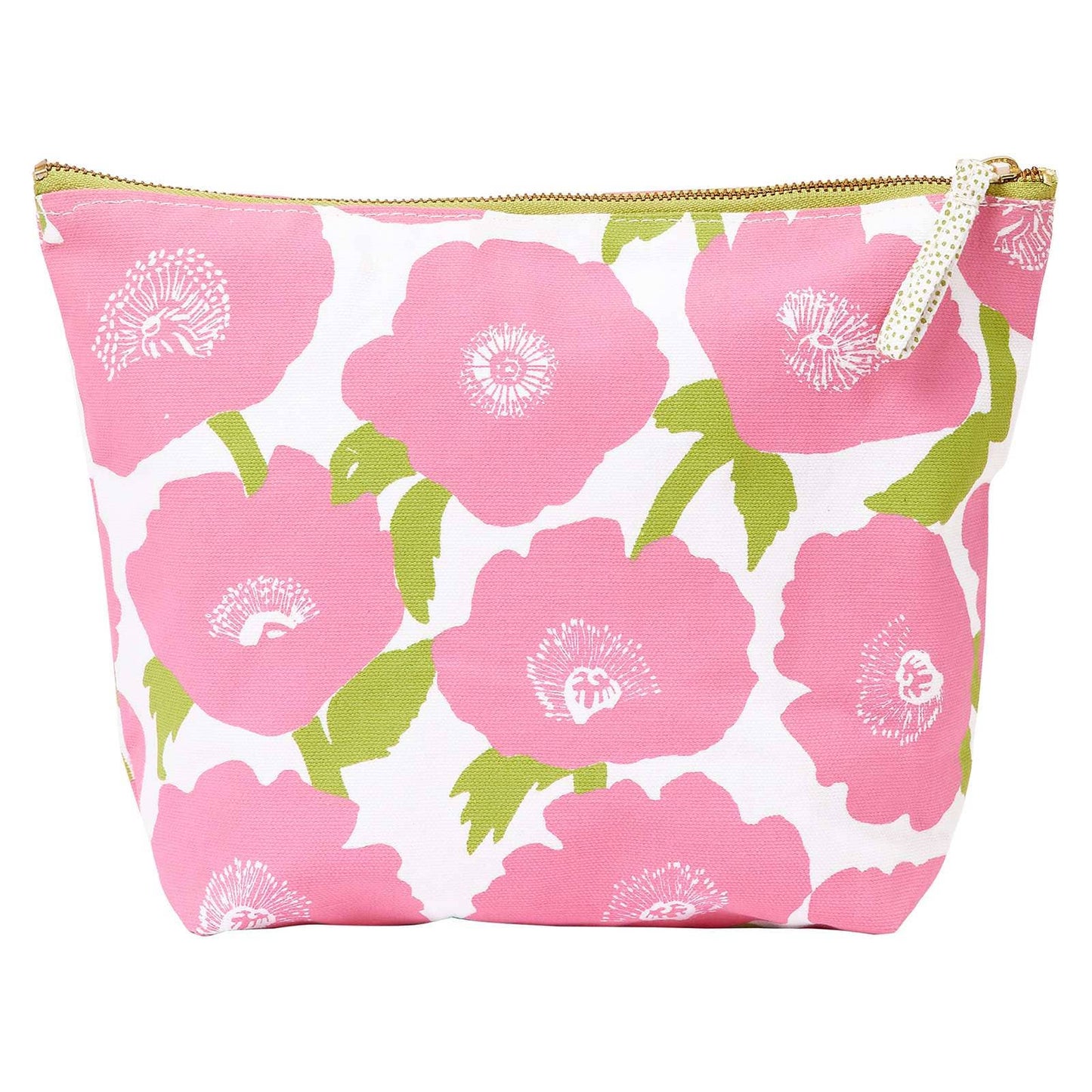 Pink poppies pouch