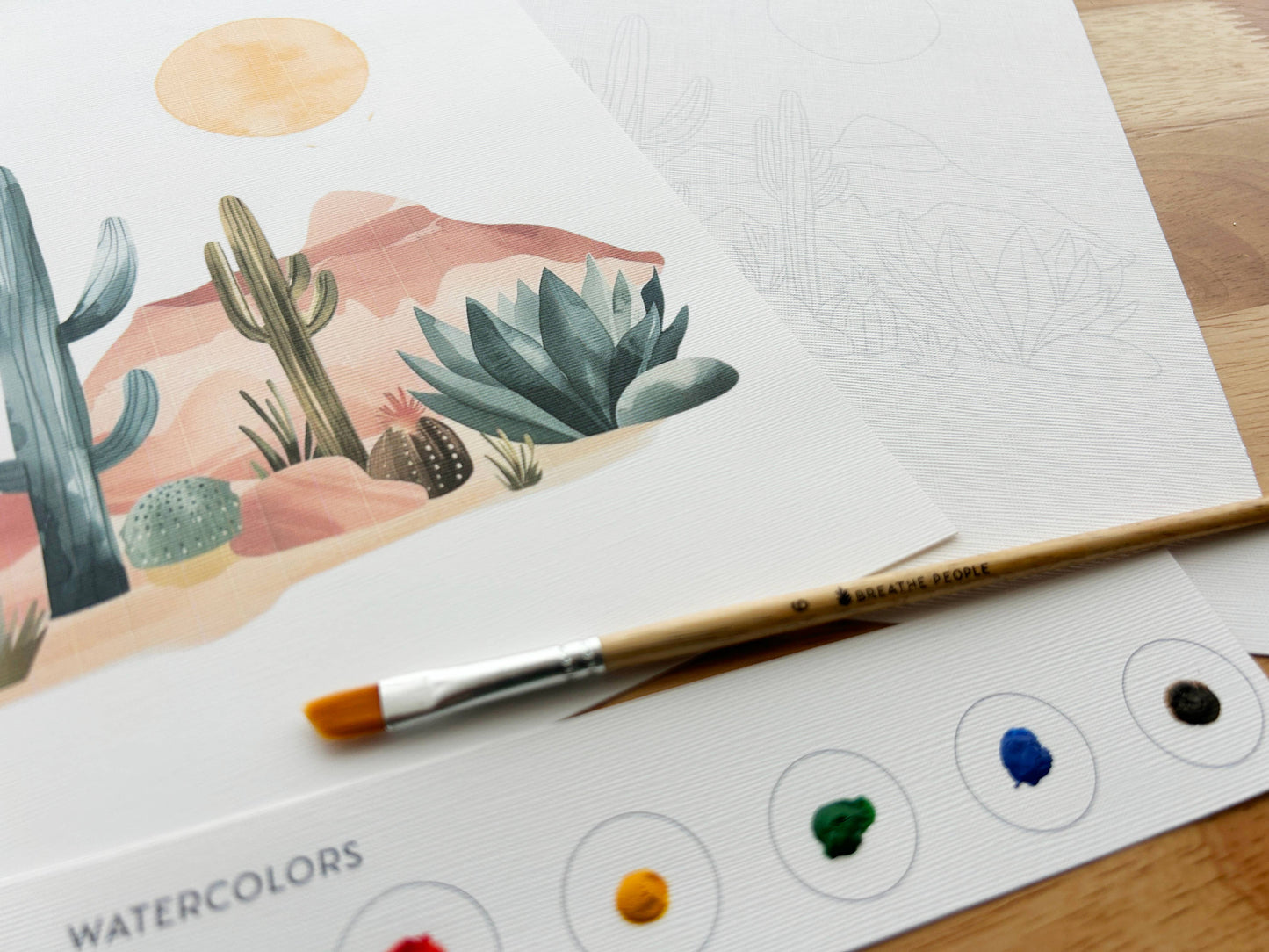 All-In-One Beginner Watercolor Kit: Desert Landscape