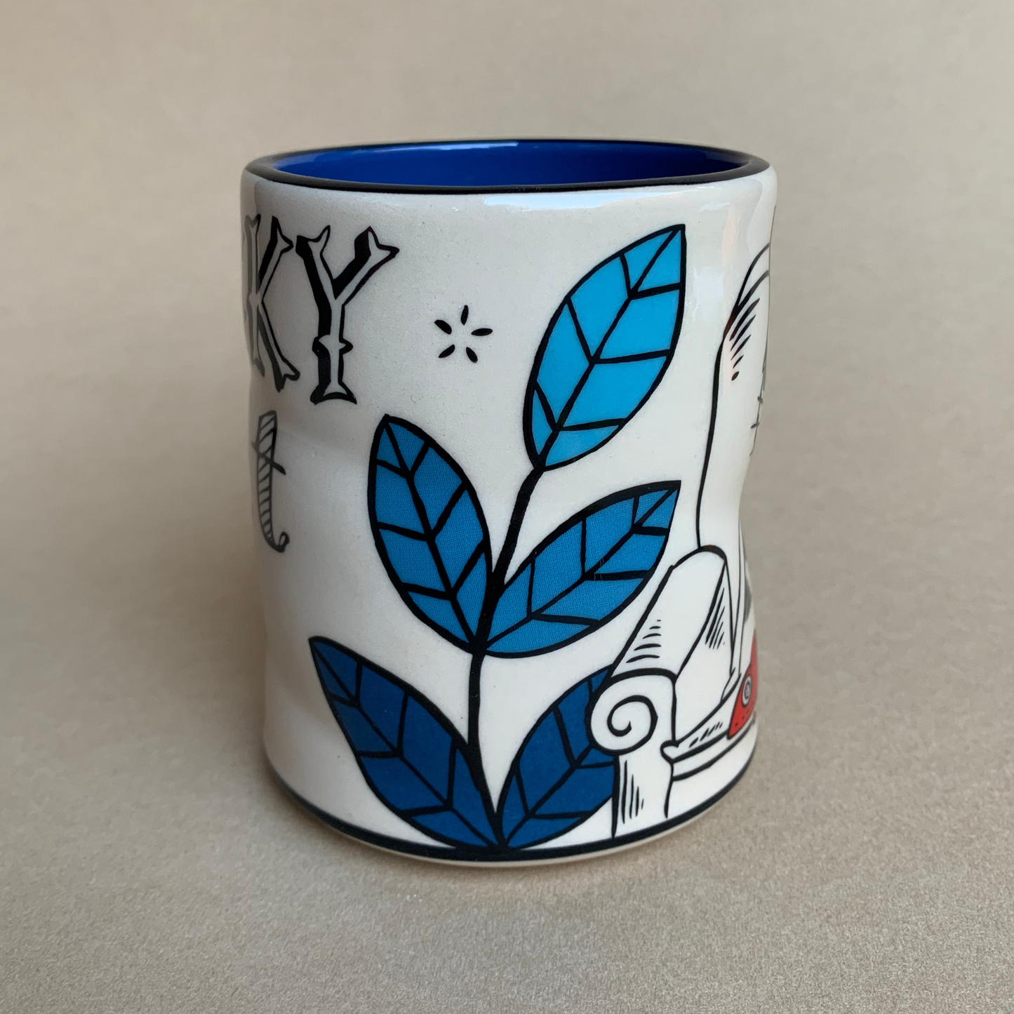 Lucky Cat (With Mouse) Cup - Large