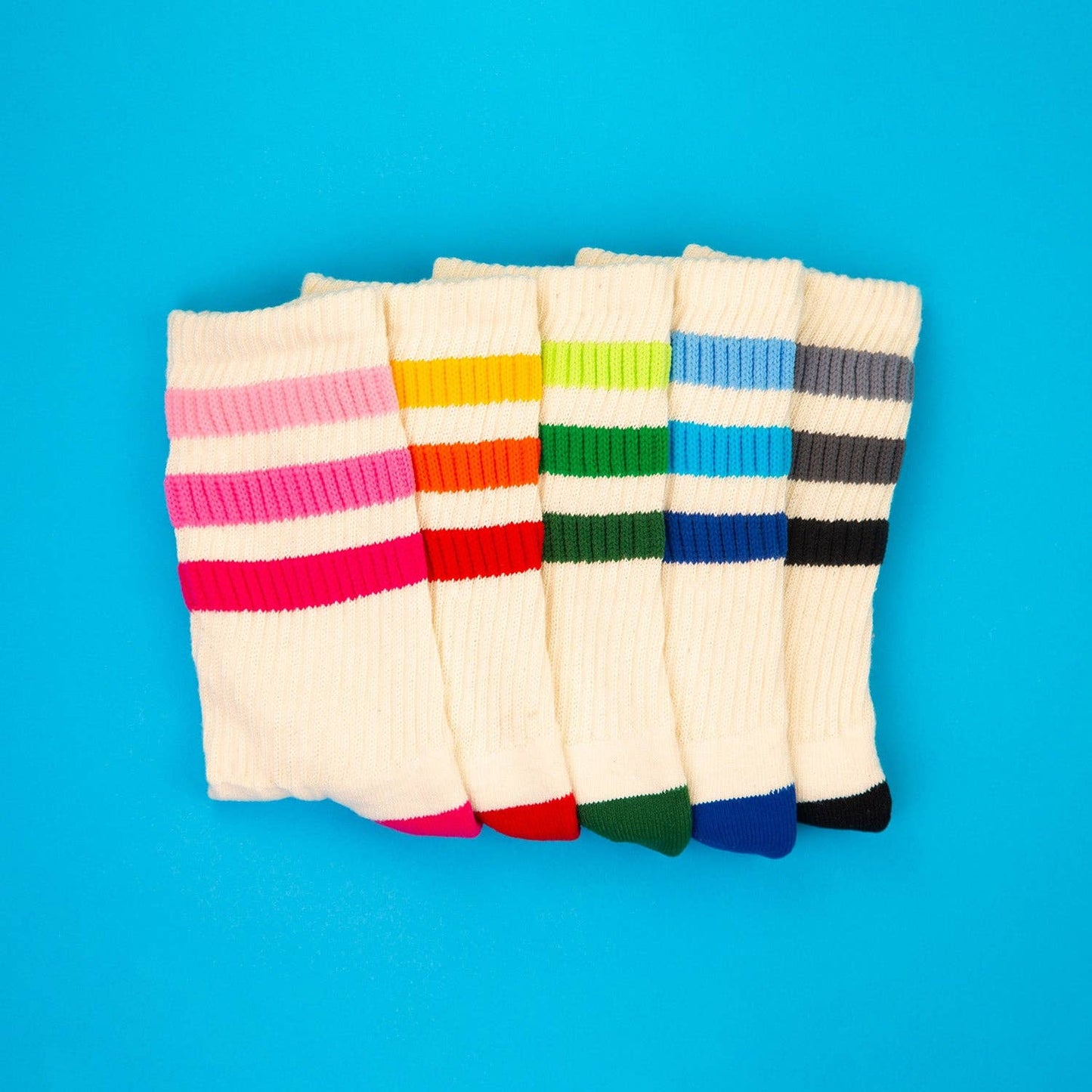 The Retro Bunch Striped Socks