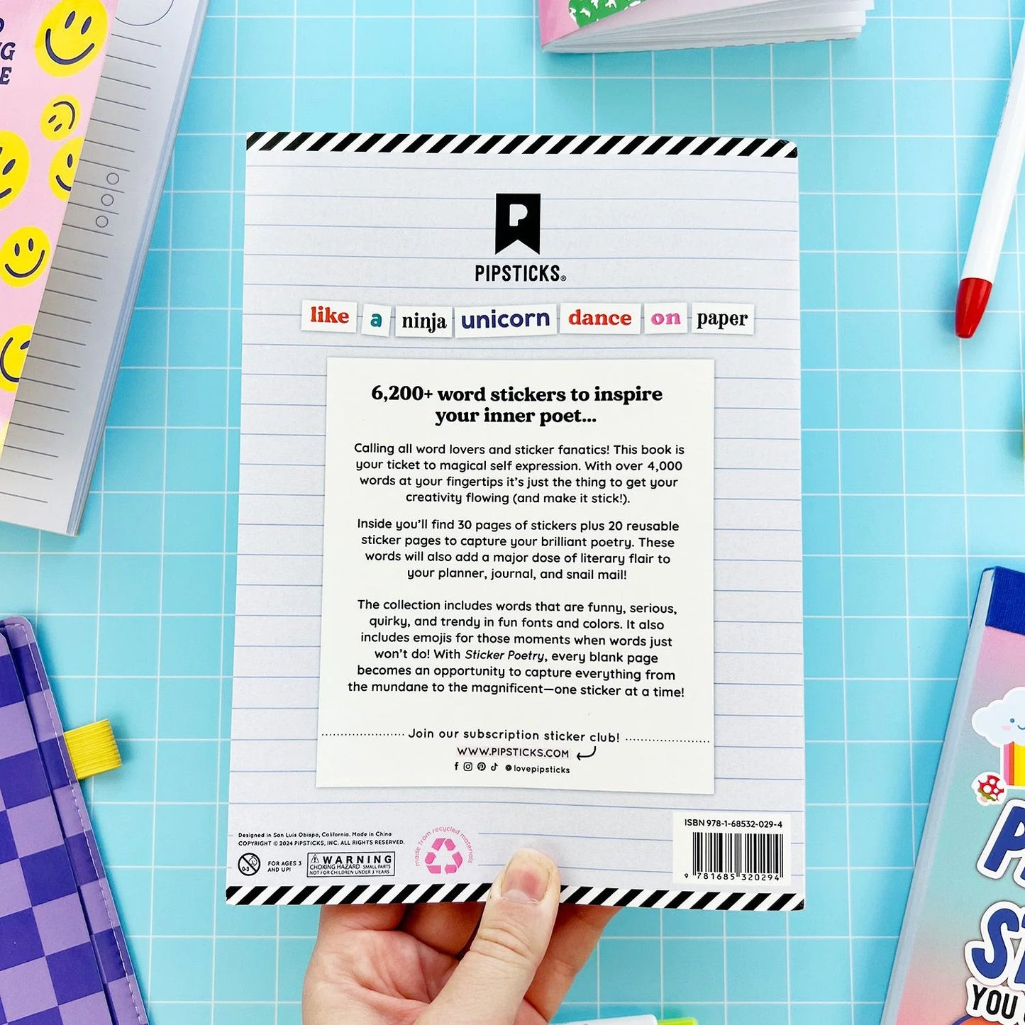 Sticker Poetry Book